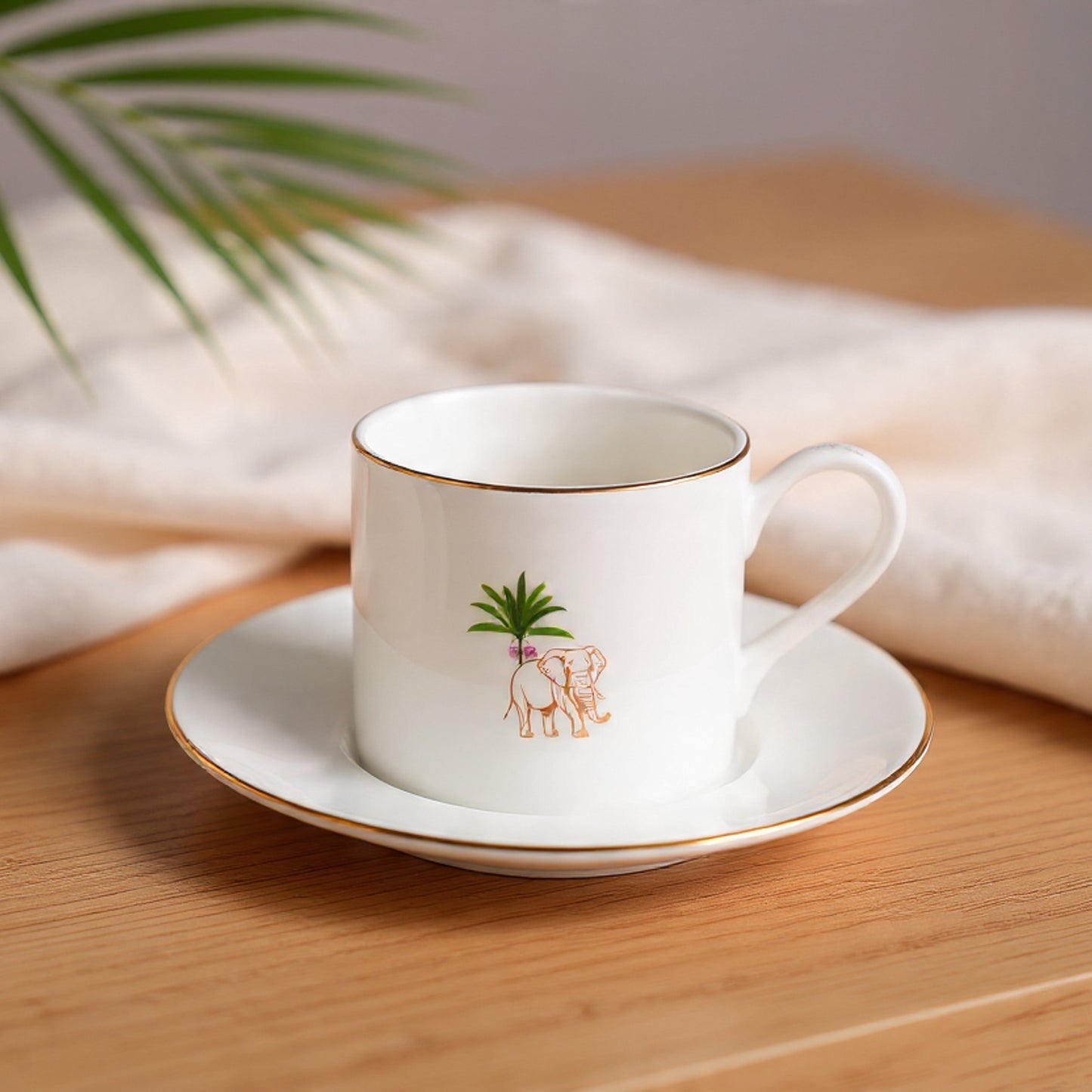 JCPL Luke Pristine Cup & Saucer, Set of 12 (6 Cups + 6 Saucers), (P408)