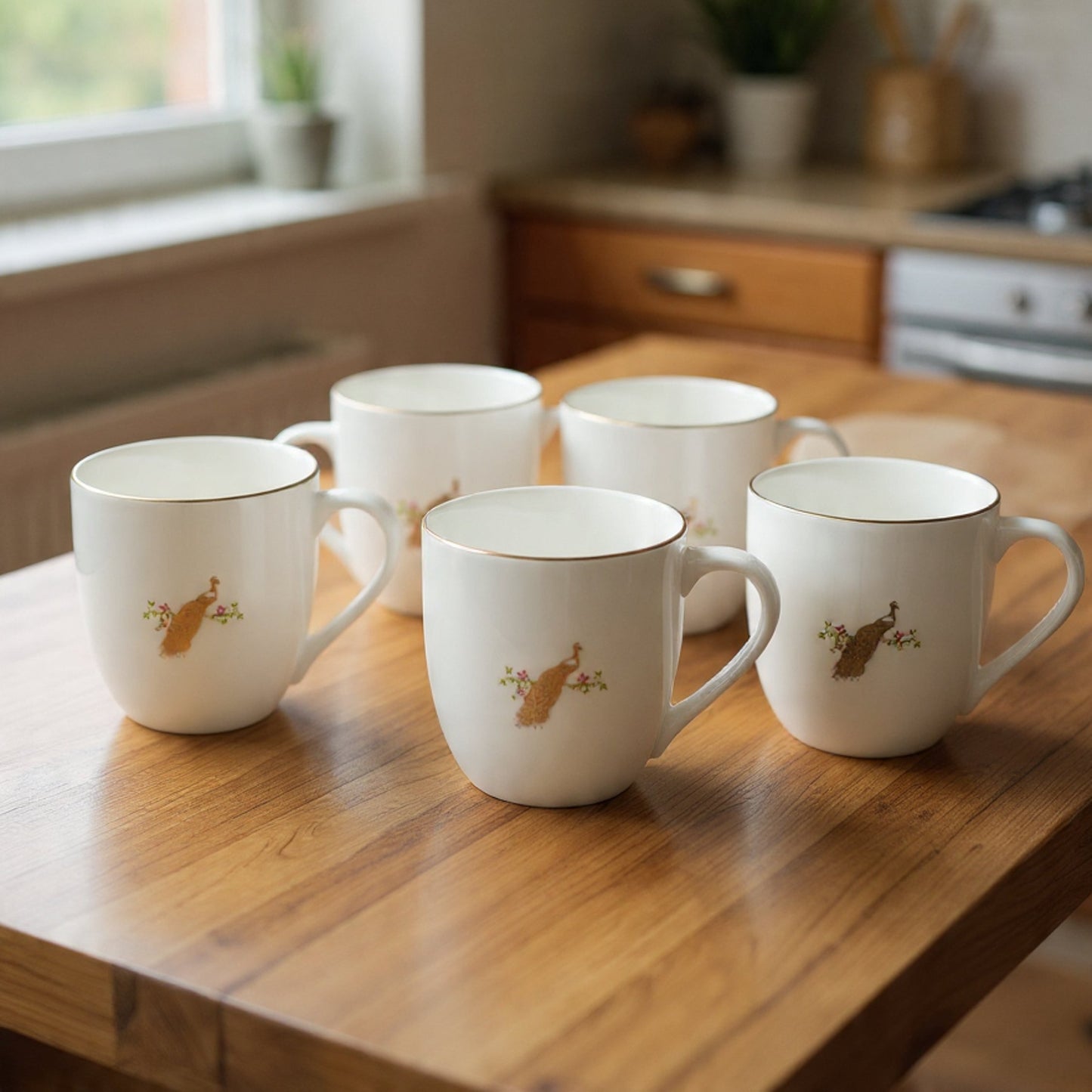 JCPL Oscar Pristine Coffee & Tea Mugs Set of 6 (PS406),180 ml