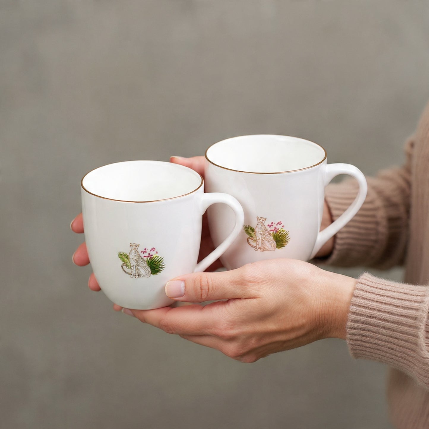 JCPL Oscar Pristine Coffee & Tea Mugs Set of 6 (PS407),180 ml