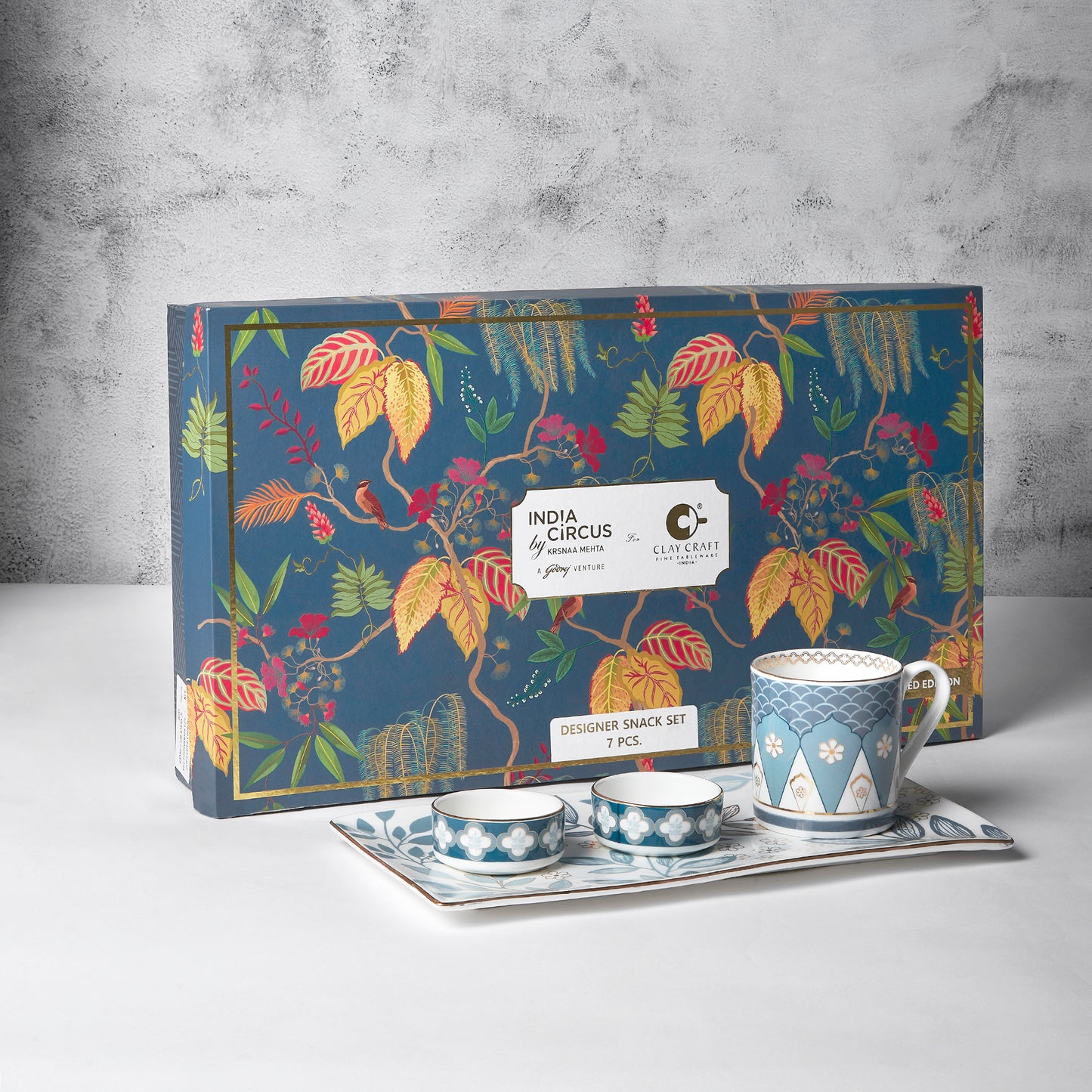 India Circus Oceanic Opulence Tea & Coffee Snack Set of 7