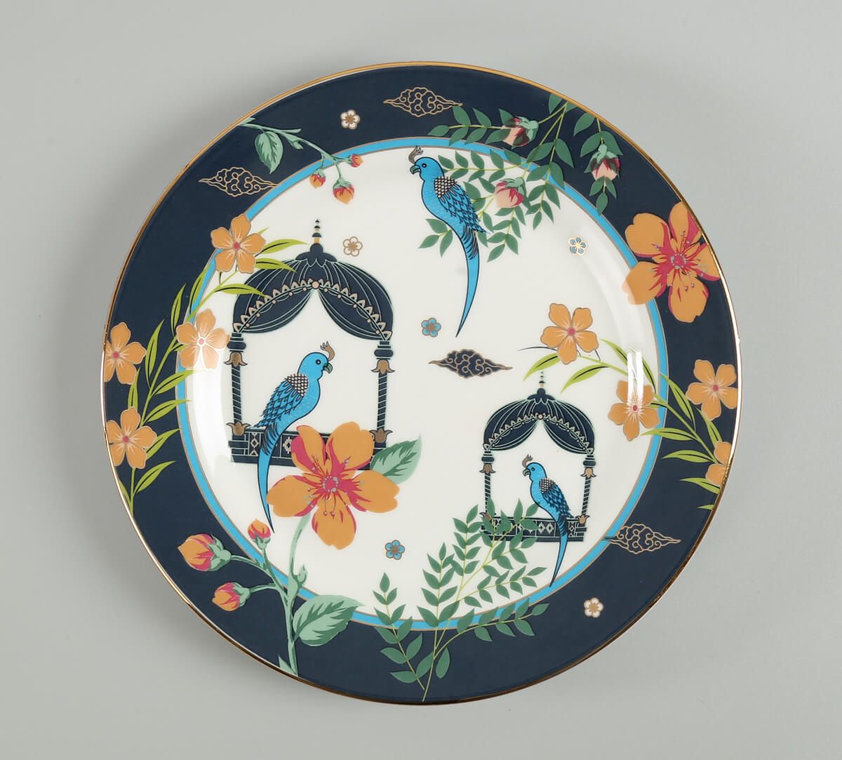 India Circus Verdant Chef d'oeuvre Dinner Set - 20 Pieces, For Family of 6