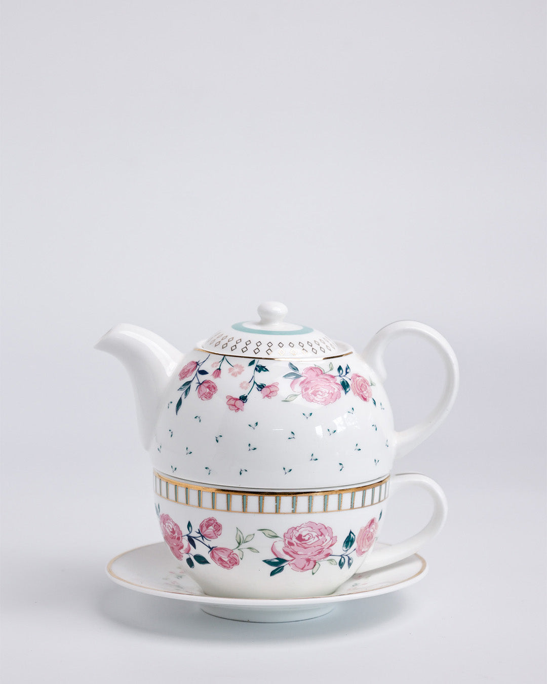 Magique by The Wishing Chair x Clay Craft  Portrait of a Rose – Tea for One Set