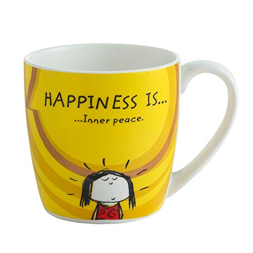 Happiness Is... Alton Medium Coffee Mug Tea Cups 210ml, Set of 4