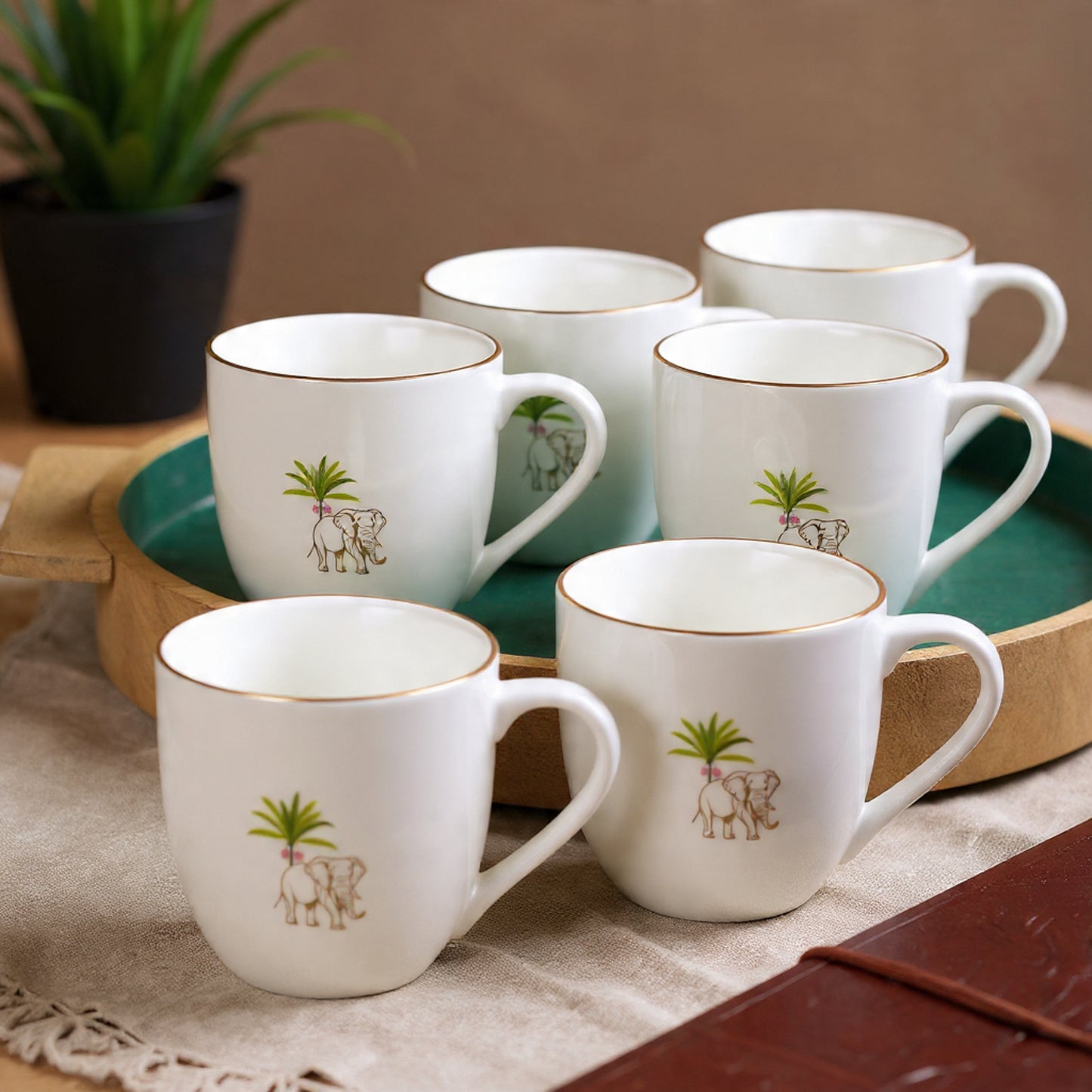 JCPL Oscar Pristine Coffee & Tea Mugs Set of 6 (PS408)
