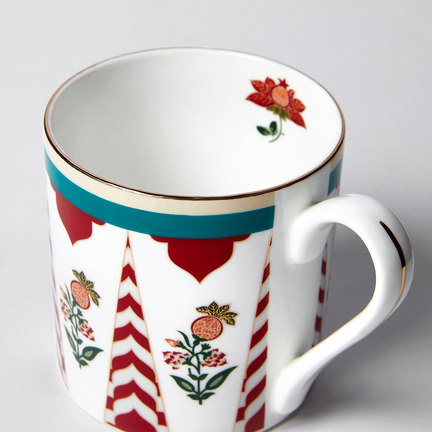 India Circus Blushed Orchard Melon Coffee Mug Set of 6