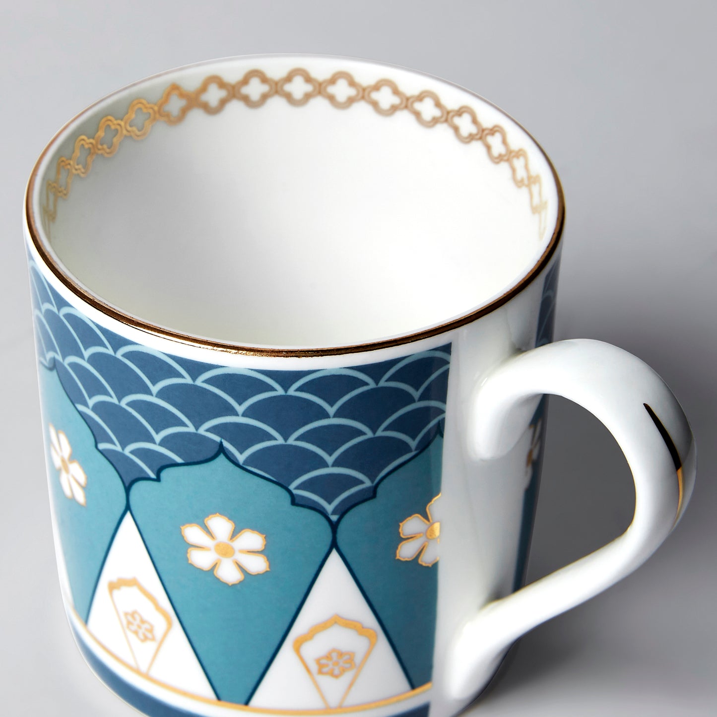 India Circus Oceanic Opulence  Melon Coffee Mug Set of 6