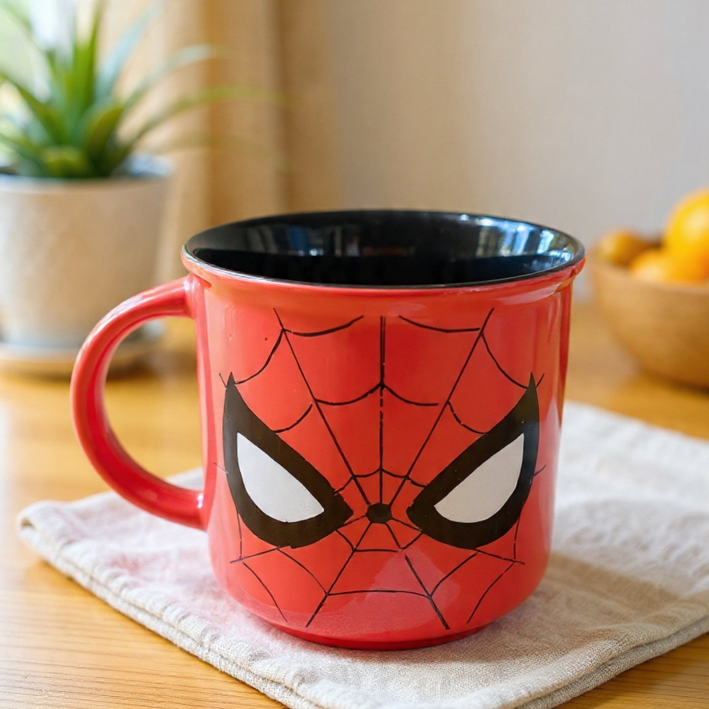 Disney Marvel Spider Man 2 Red Black Pebble Coffee & Milk Mug – 1 Piece, 400ml