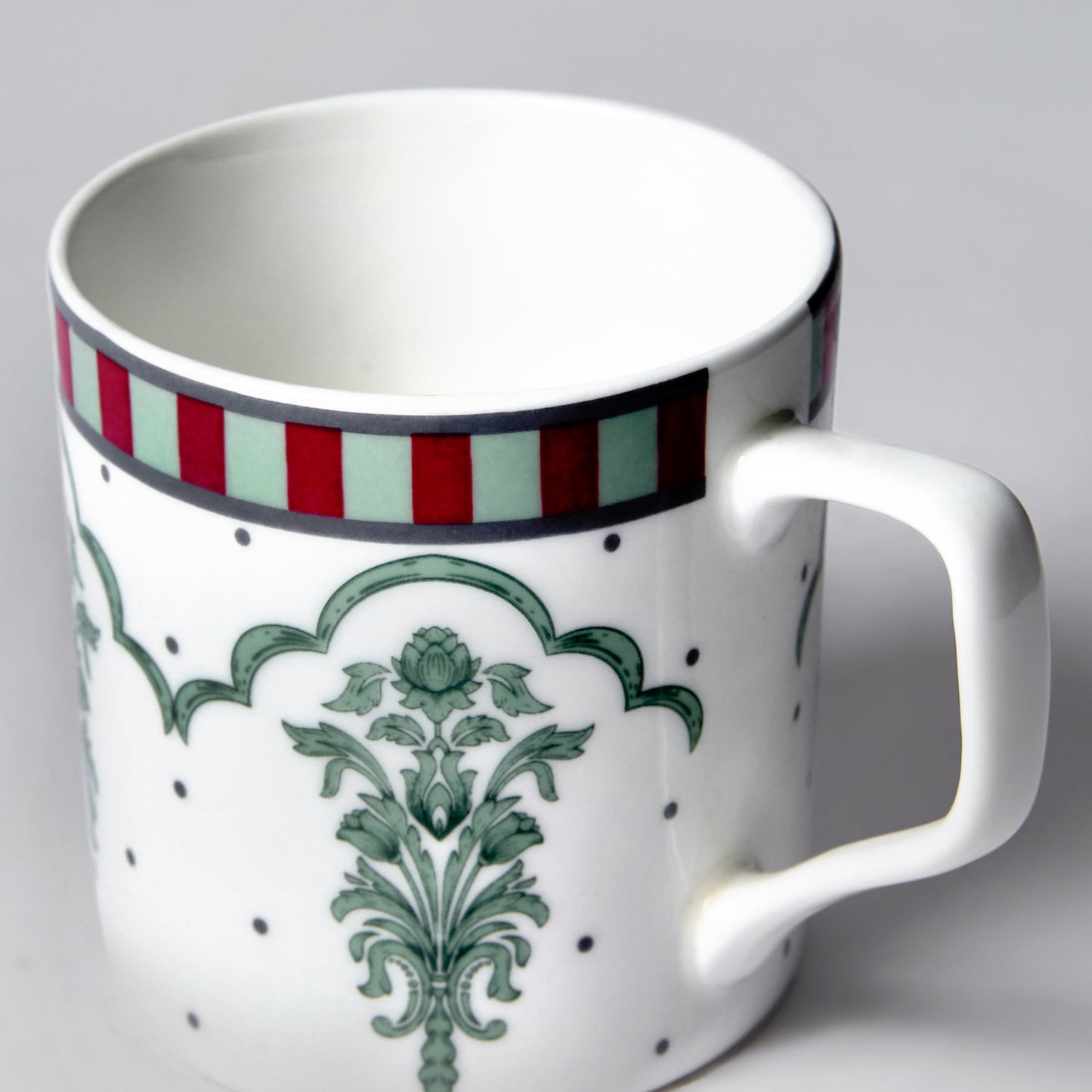 India Circus Director Sage Luxe Coffee Mug Set of 6