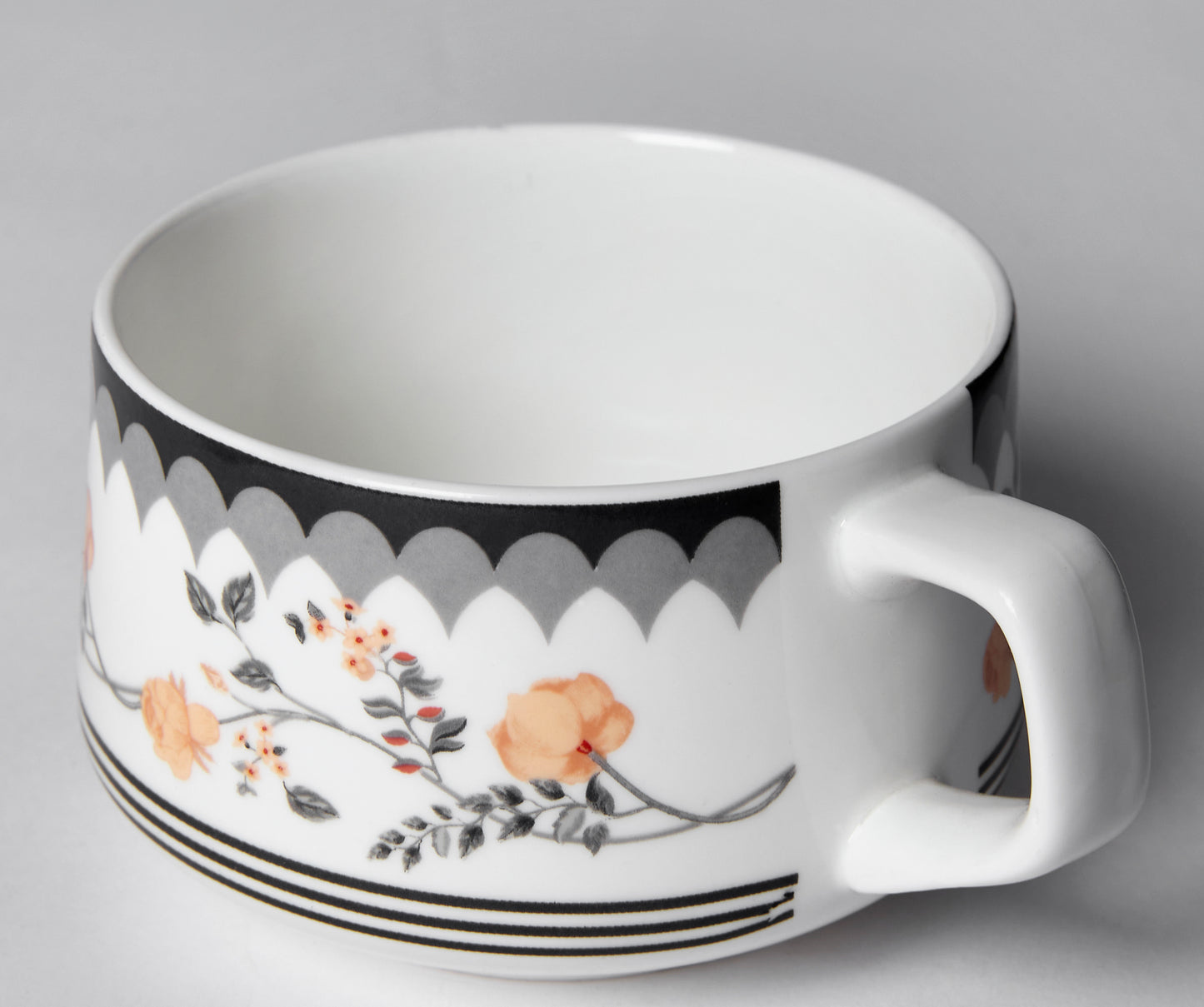 India Circus Onyx Elegance Cup and Saucer Set of 12