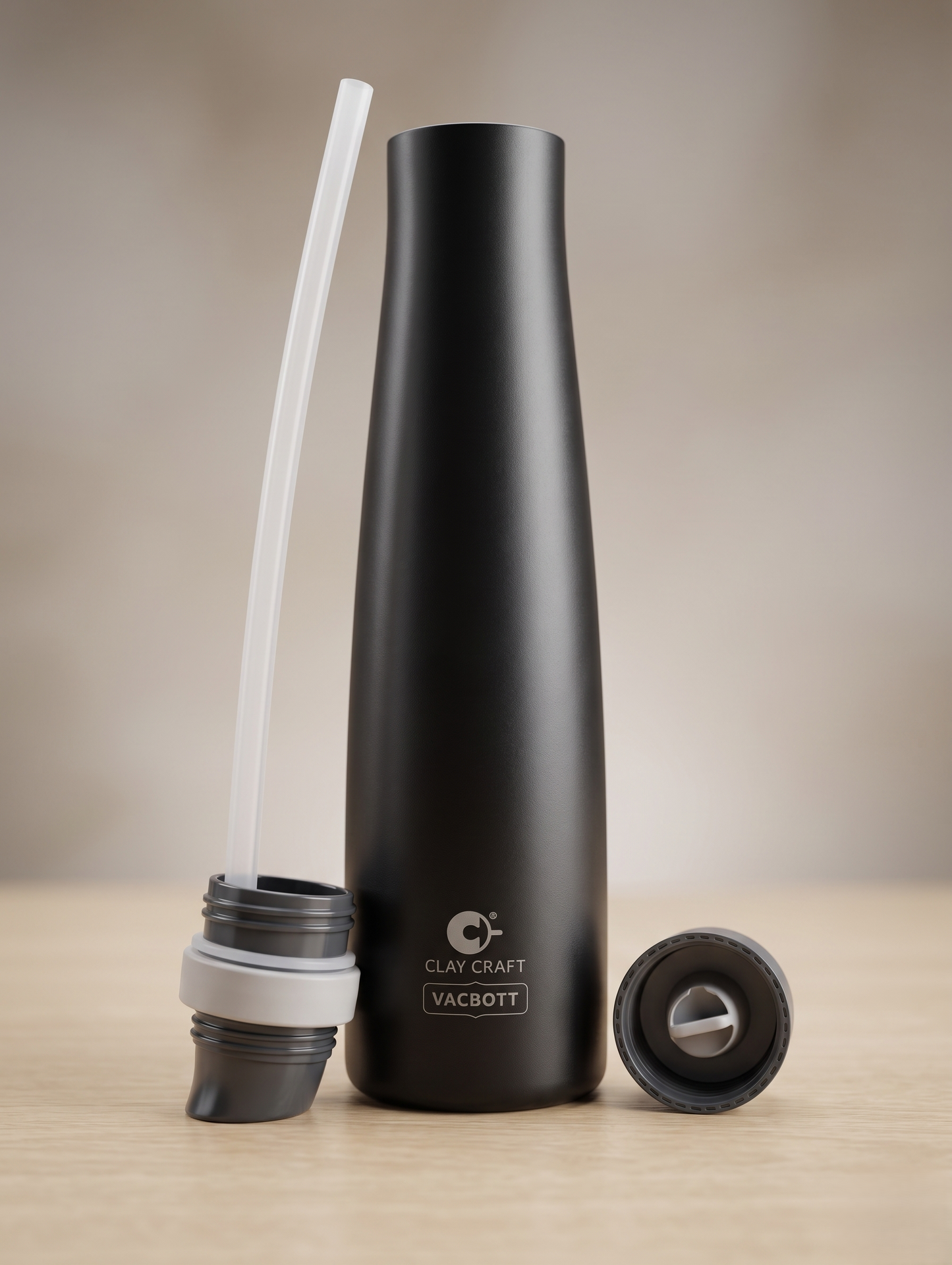 Vacbott Zylo Vacuum Insulated Double Walled Water Bottle 18 Hrs Hot & 24 Hrs Cold, BIS Certified, Stainless Steel Flask 650 ml