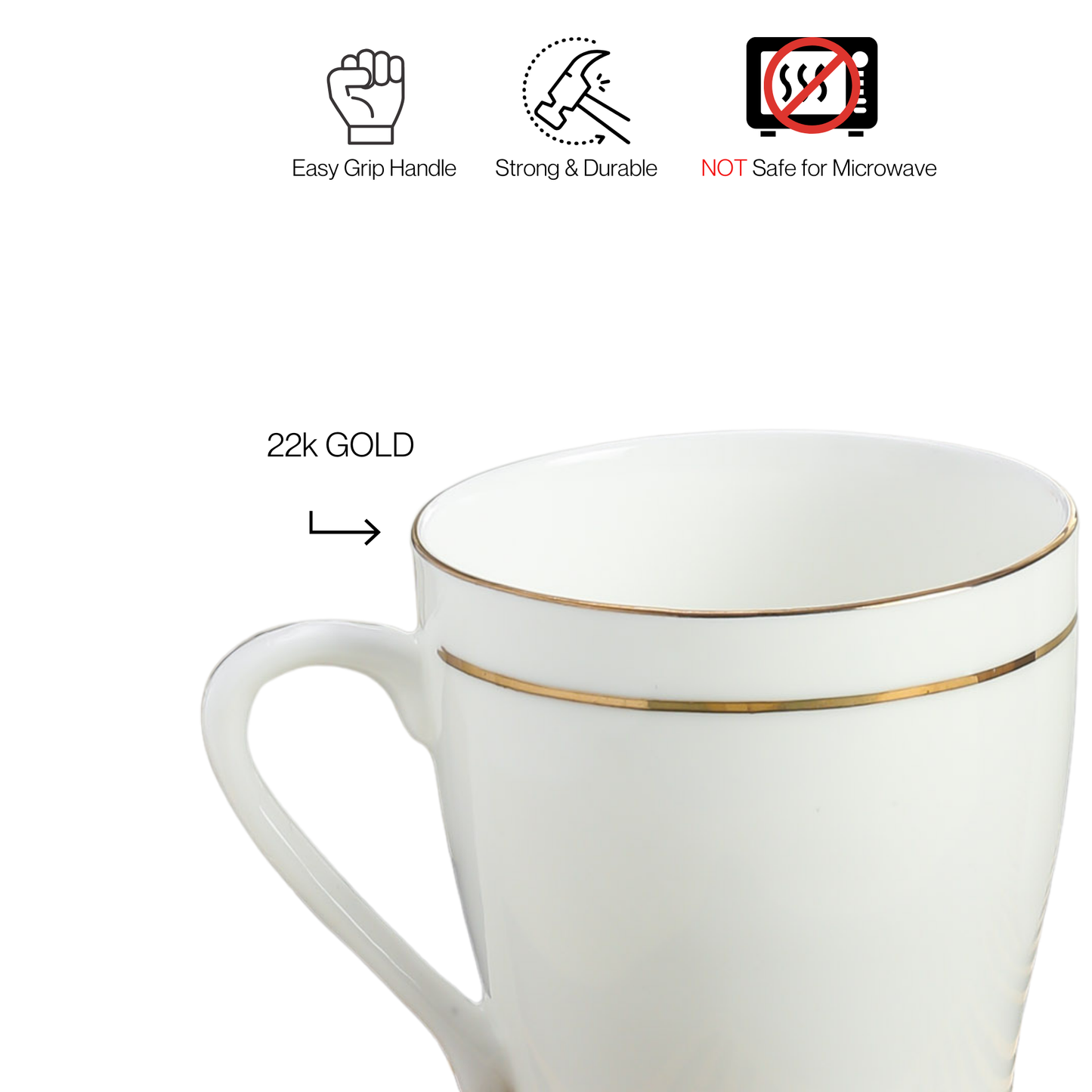 CLAY CRAFT COFFEE MUG GL110 SRS SET OF 6 PC