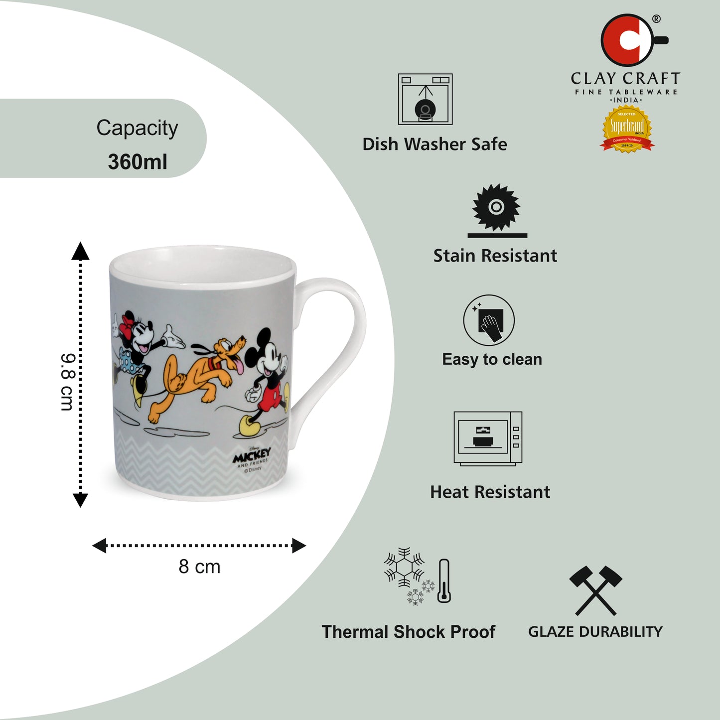 Disney Goofy, Donald Cartoon Print  Coffee & Milk Mug 1 Piece (360ml)