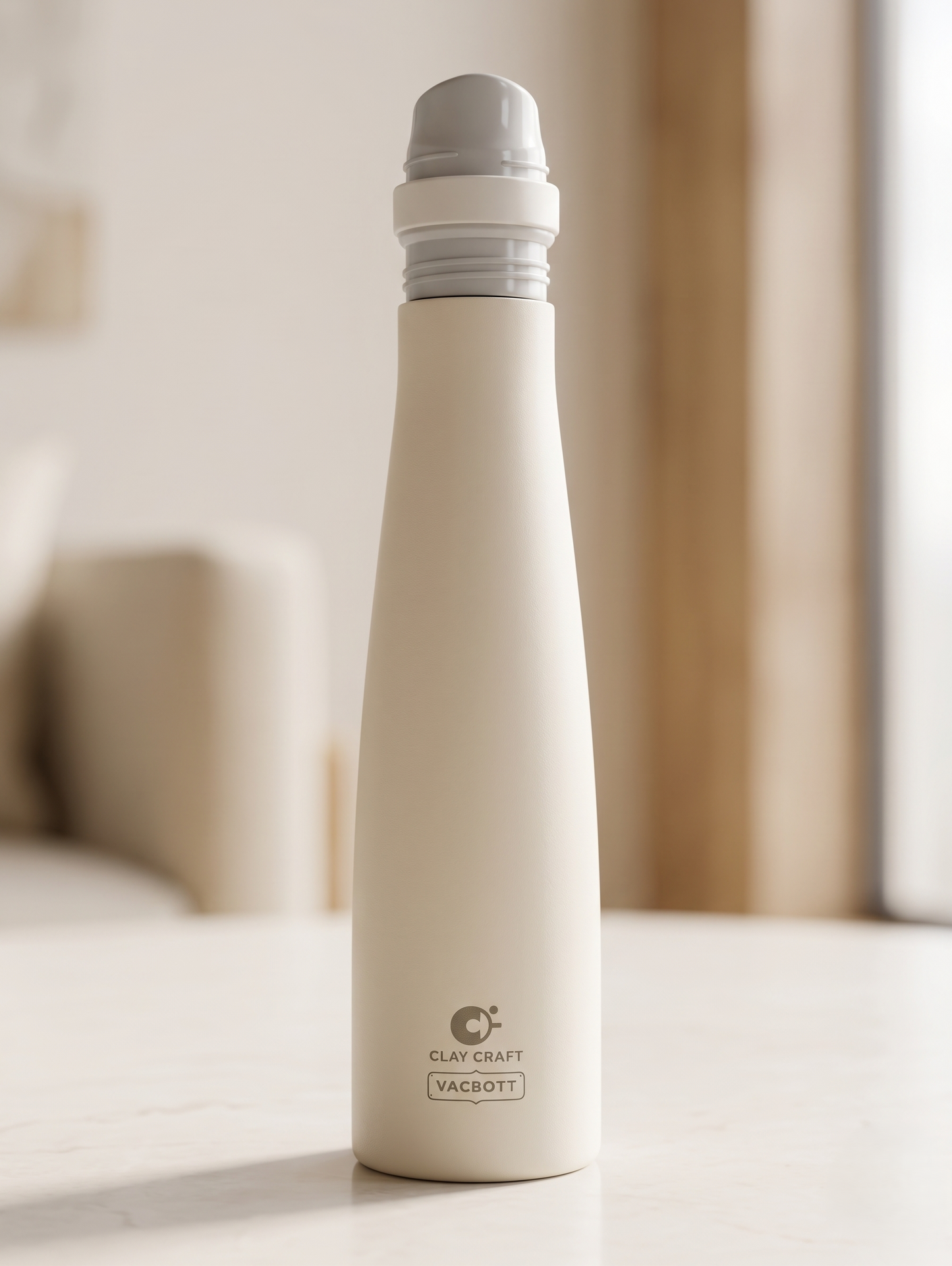 Vacbott Zylo Vacuum Insulated Double Walled Water Bottle 18 Hrs Hot & 24 Hrs Cold, BIS Certified, Stainless Steel Flask 650 ml