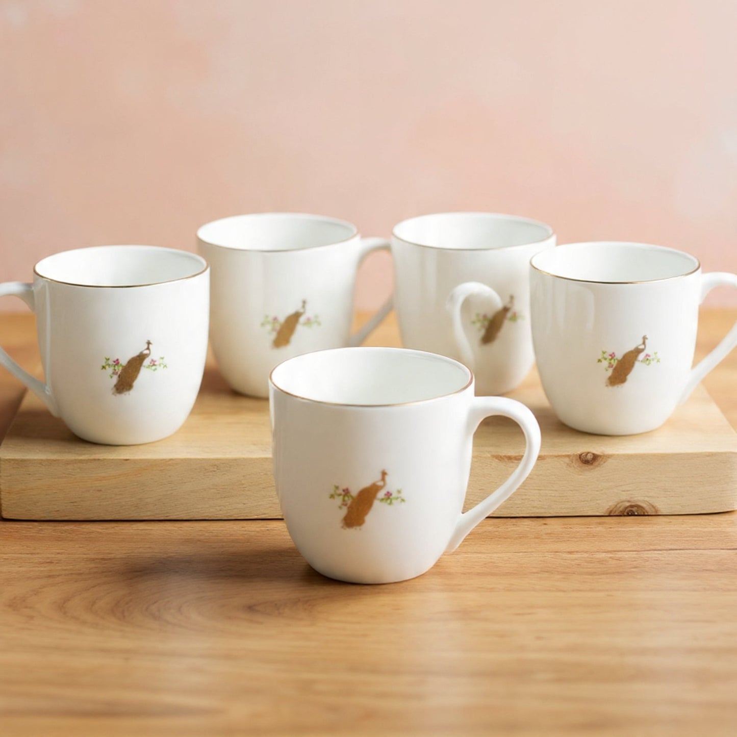 JCPL Oscar Pristine Coffee & Tea Mugs Set of 6 (PS406),180 ml
