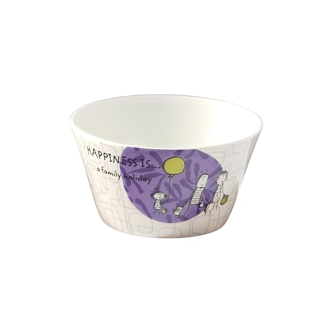 Happiness Nikko Japanese Style Snack & Cereal Bowl  Set of 4 (Delight)