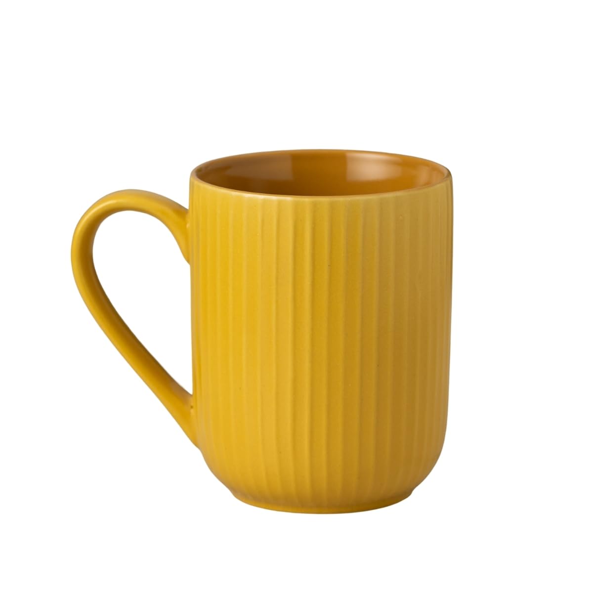 Linea Pebble Mustard Coffee/ Milk Mug, 1 Piece, 360 ml