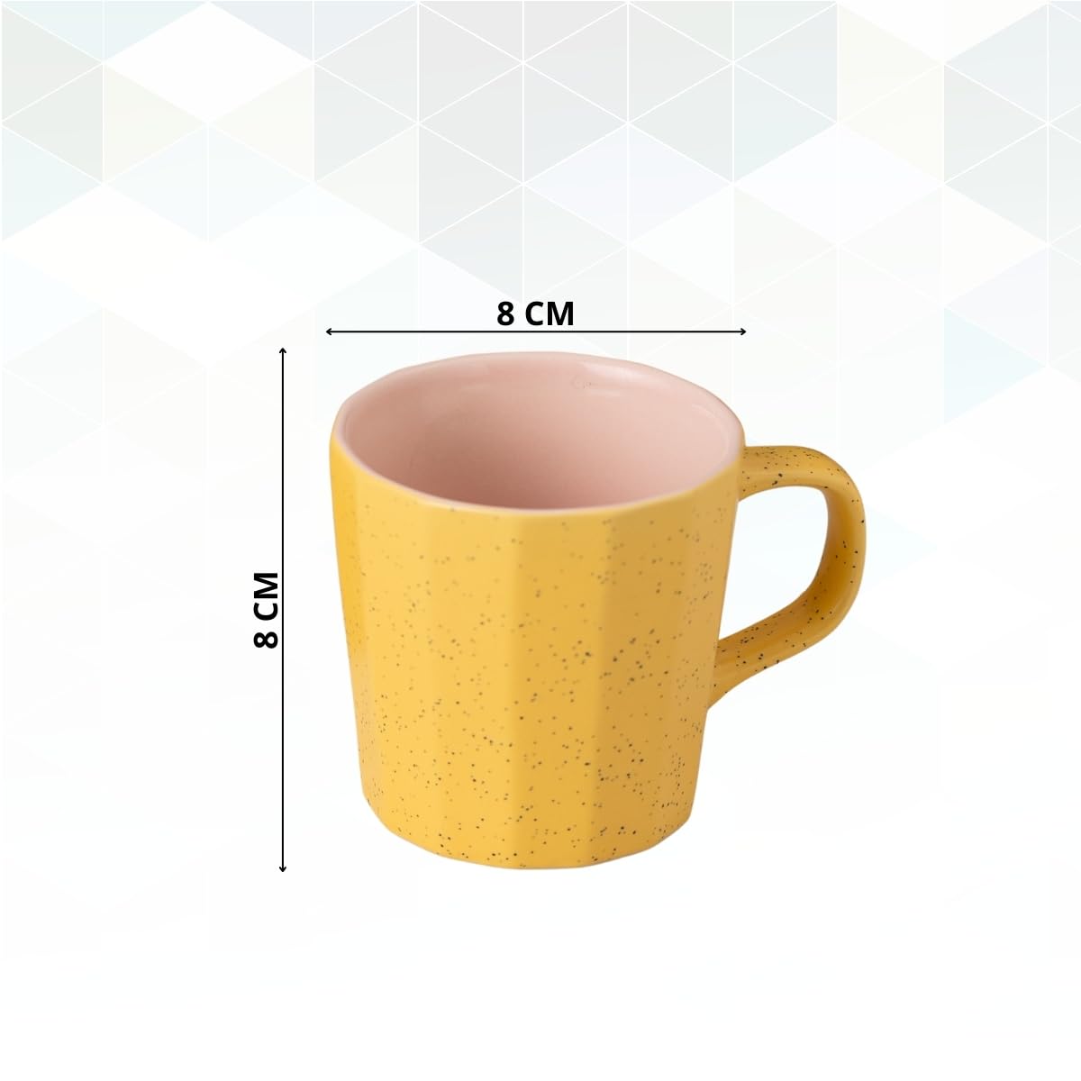 Modern Elegance Armada Pebble Dual Tone Coffee & Tea Mugs Set of 6, 240 ml