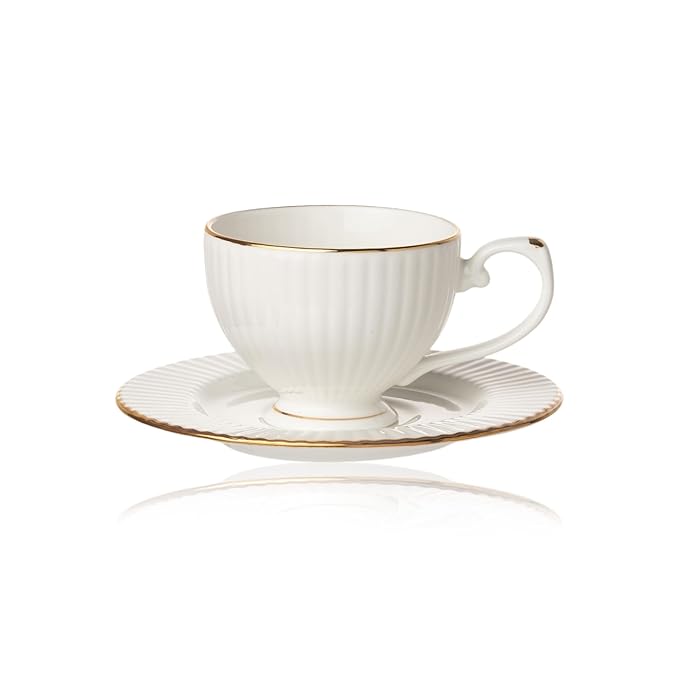 Clay Craft Julie Impression Timeless 1401 White Tea Set of 15