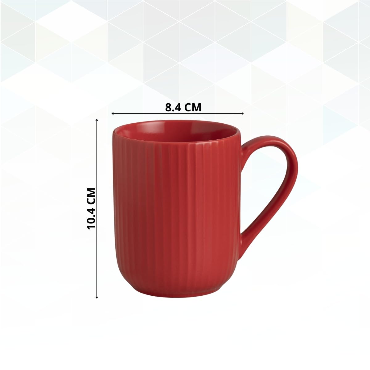 Linea Pebble Red Coffee/ Milk Mug, 1 Piece, 360 ml