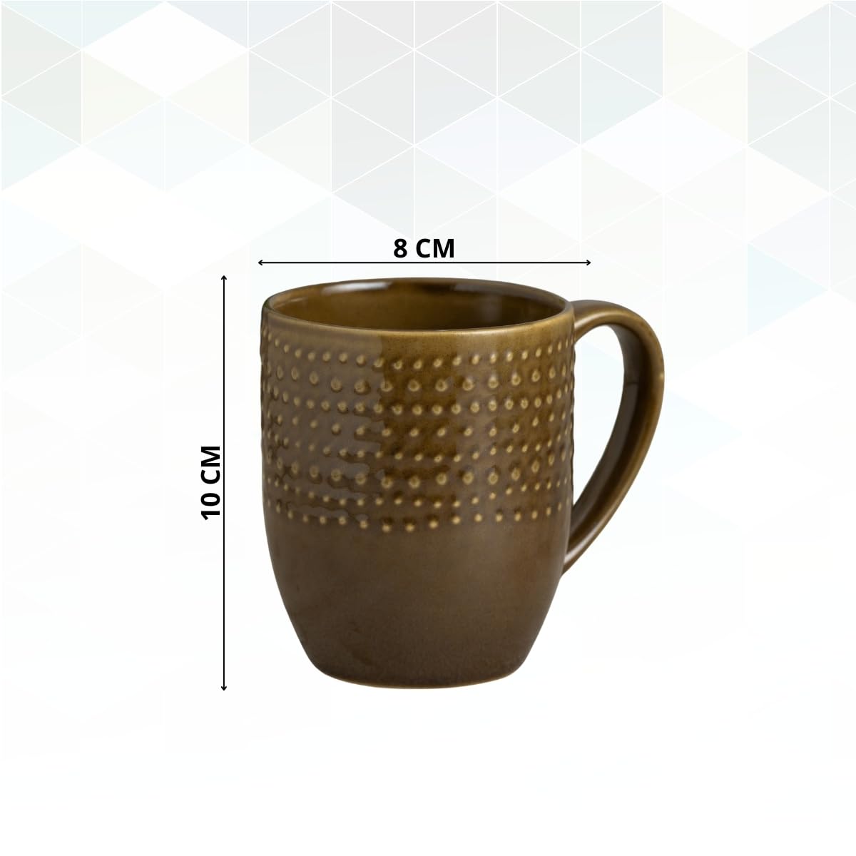 Apex Pebble Timeless Brown Coffee/ Milk Mug, 1 Piece, 360 ml