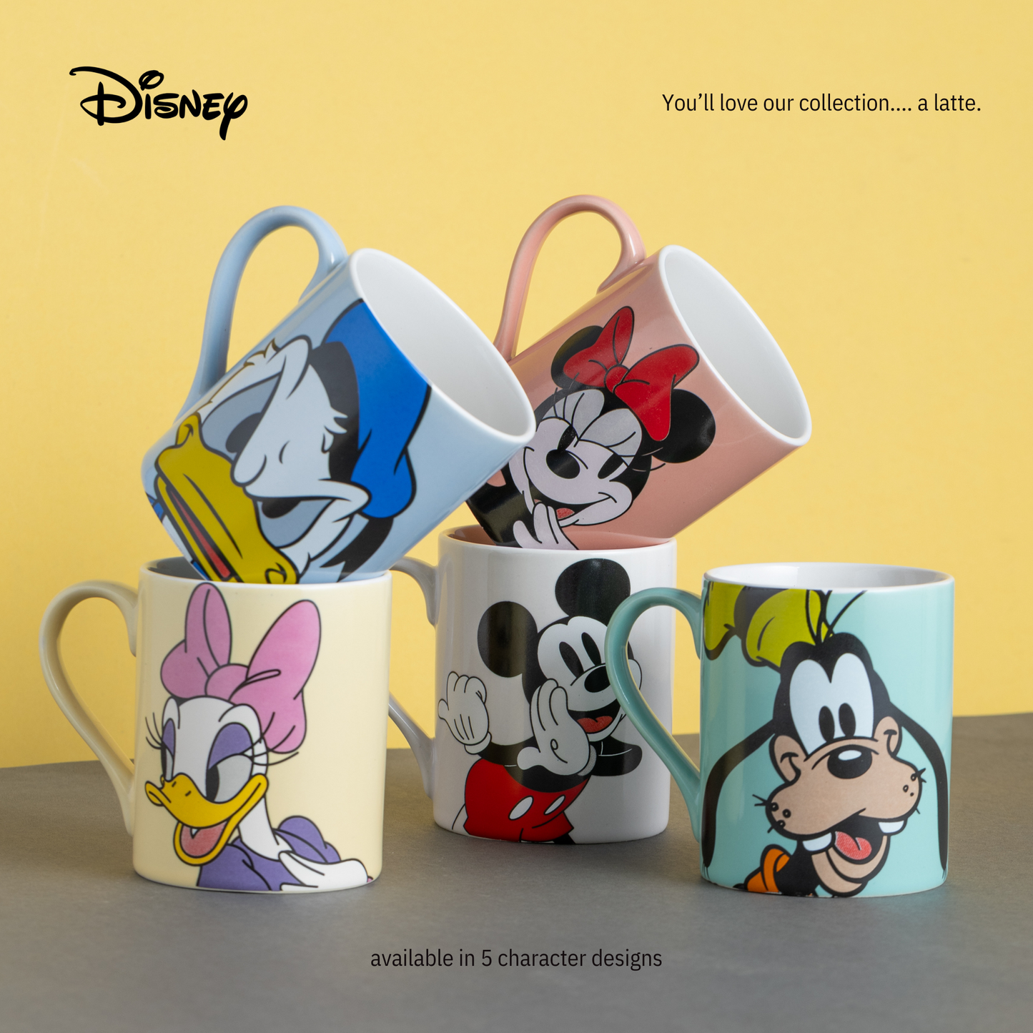 Disney Mickey Mouse Cartoon Print  Coffee & Milk Mug 1 Piece (330ml)