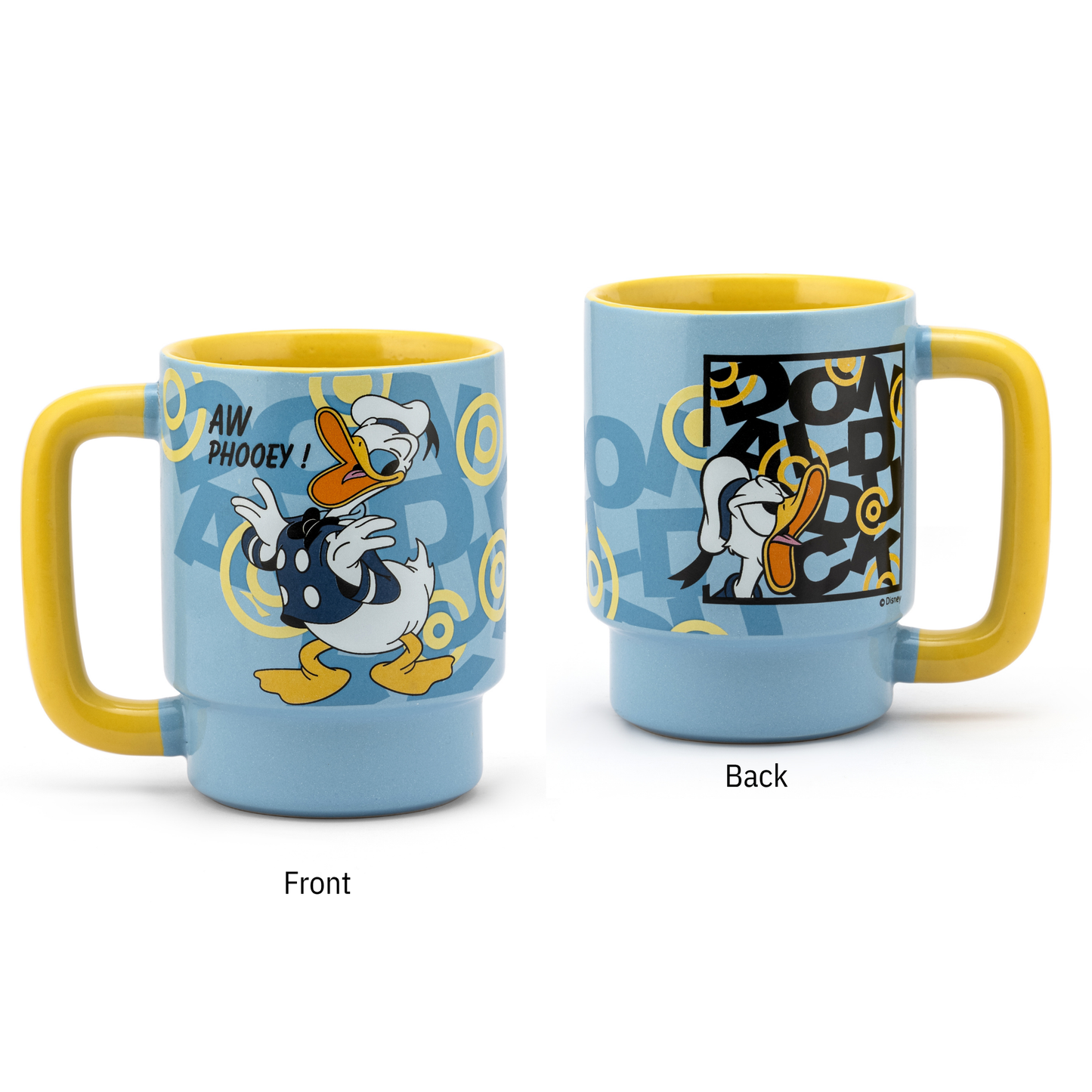 Disney Donald Duck Double-Sided Cartoon Print Pebble Coffee & Milk Mug – 1 Piece, 500ml