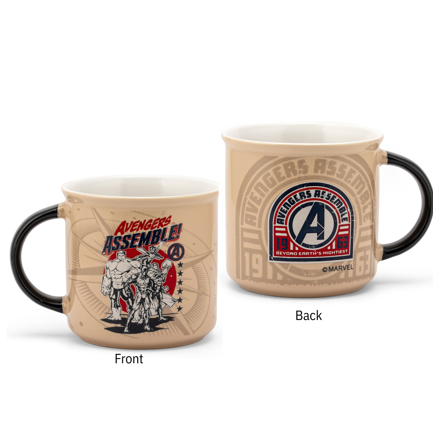 Disney Marvel Avengers Assemble Pebble Coffee & Milk Mug, 1 Piece, 400ml