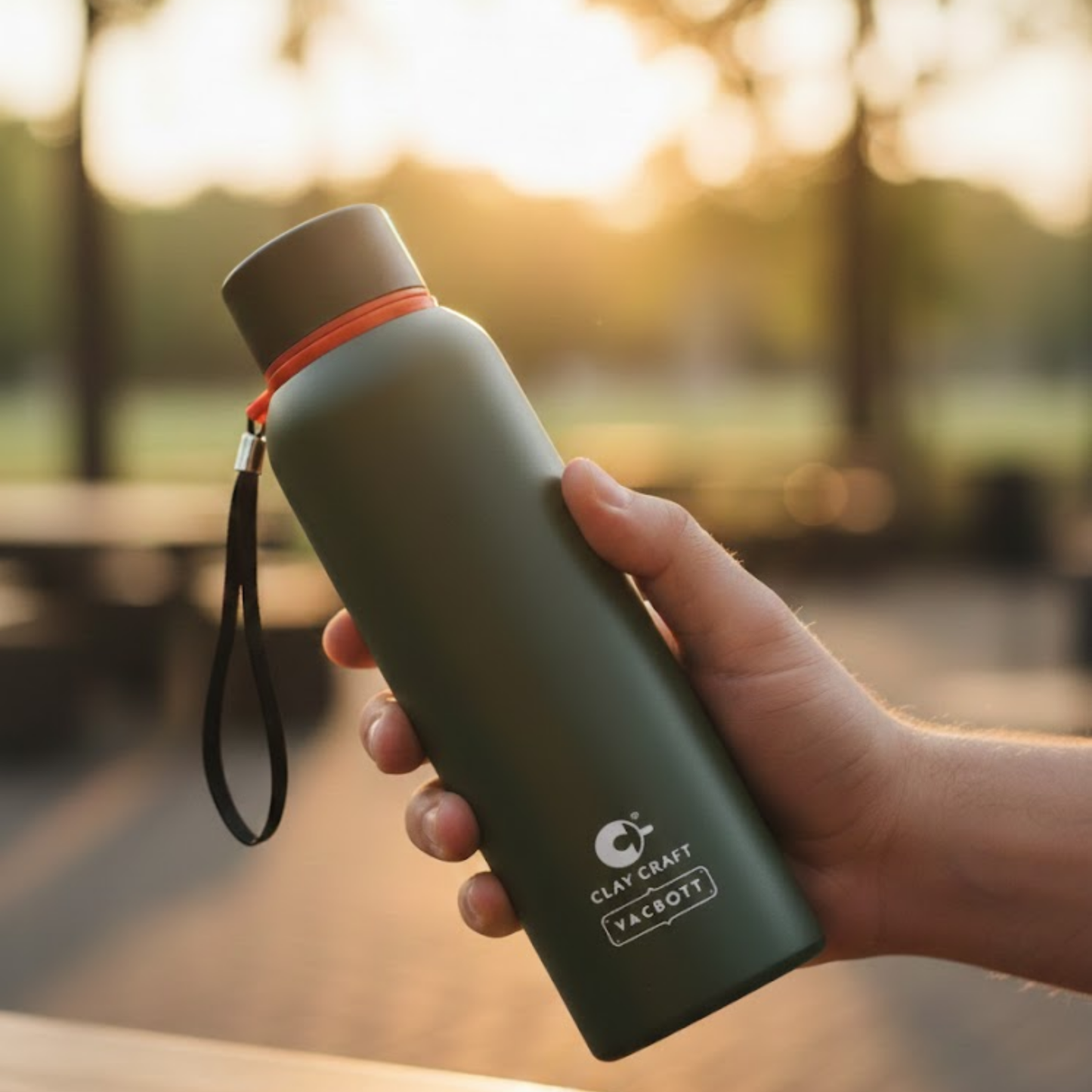 Vacbott Everest Vacuum Insulated Double Walled Water Bottle 18 Hrs Hot & 24 Hrs Cold Stainless Steel Flask, BIS Certified, 500/700/1000ml
