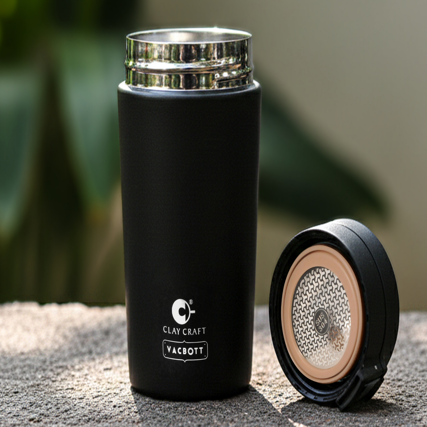 Vacbott Vacuum Insulated Caferoma Tumbler Double Walled 24 Hours Hot and Cold Mug 380 ml