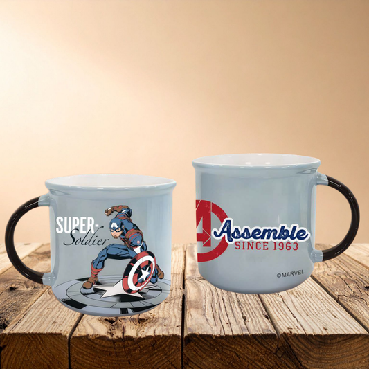 Marvel Marc Avenger 1st Cartoon Print Pebble Coffee & Milk Mug 1 Piece