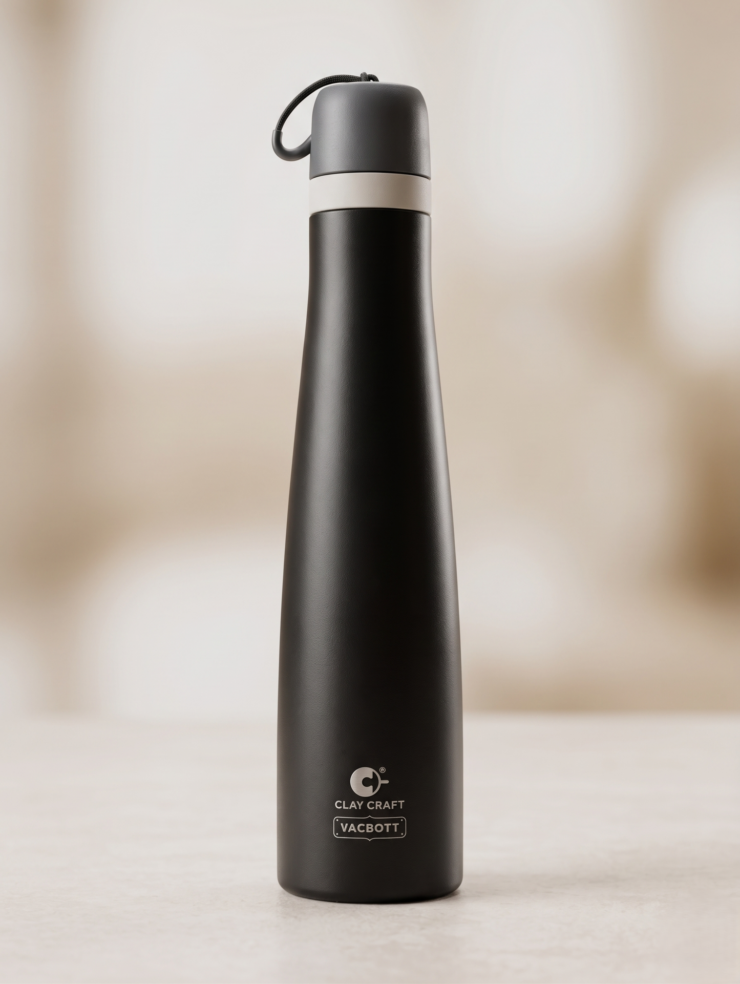 Vacbott Zylo Vacuum Insulated Double Walled Water Bottle 18 Hrs Hot & 24 Hrs Cold, BIS Certified, Stainless Steel Flask 650 ml