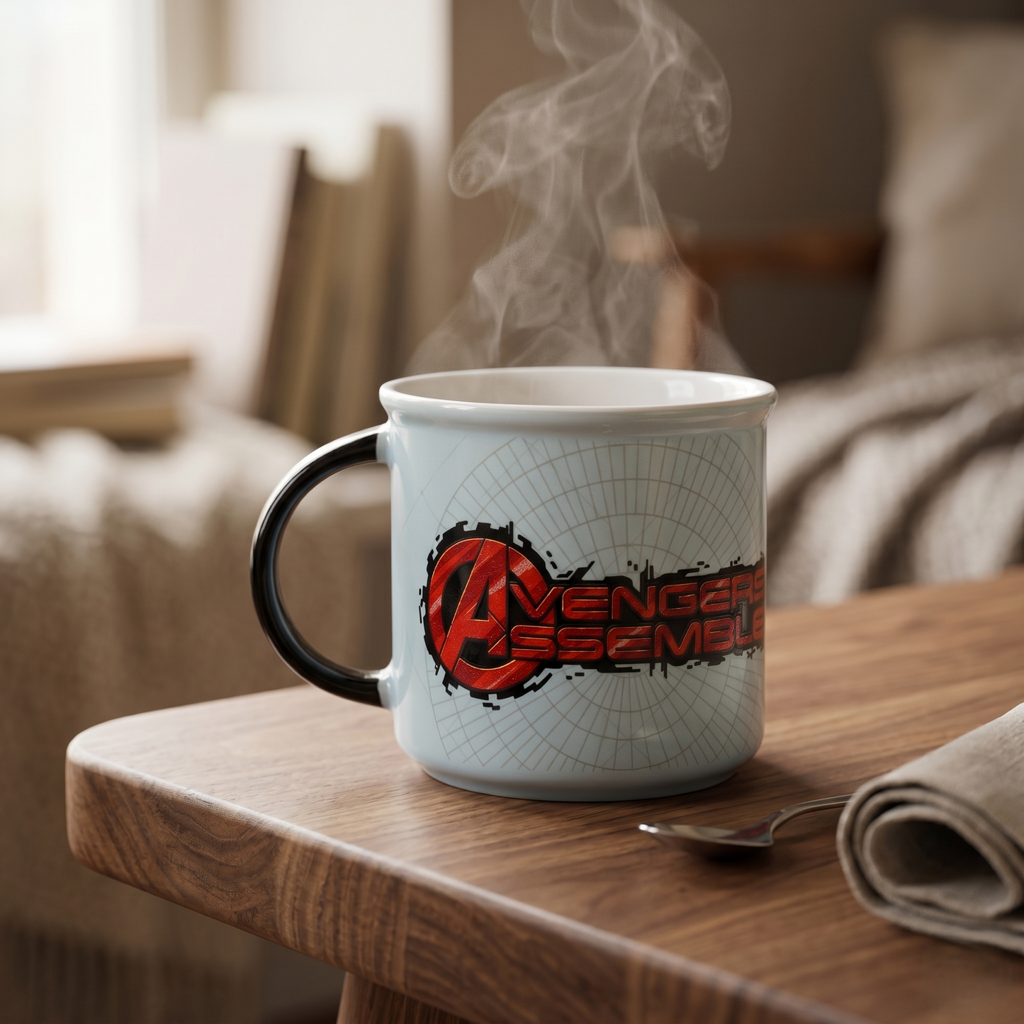 Disney Marvel Avengers Captain America Pebble Coffee & Milk Cup - 1 Piece, 400ml