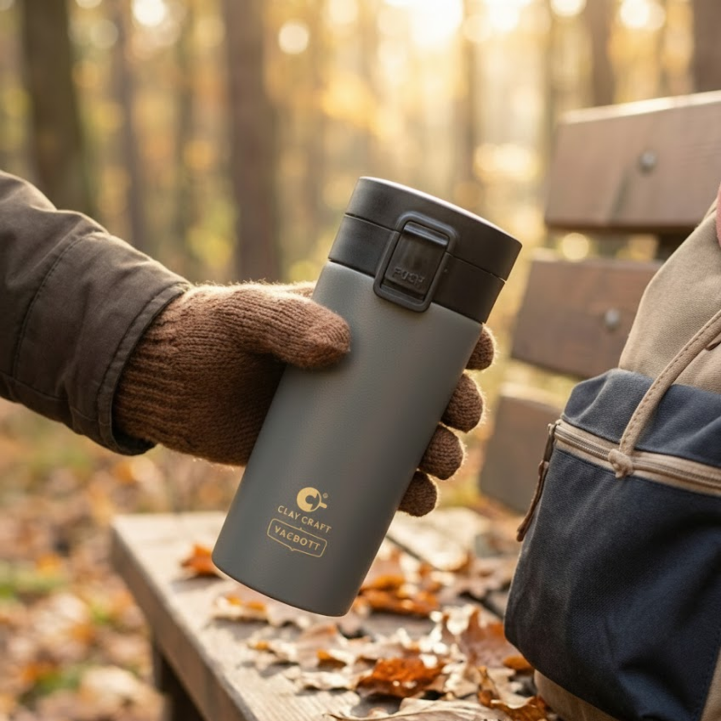 Vacbott Vacuum Insulated Caferoma Tumbler Double Walled 24 Hours Hot and Cold Mug 380 ml