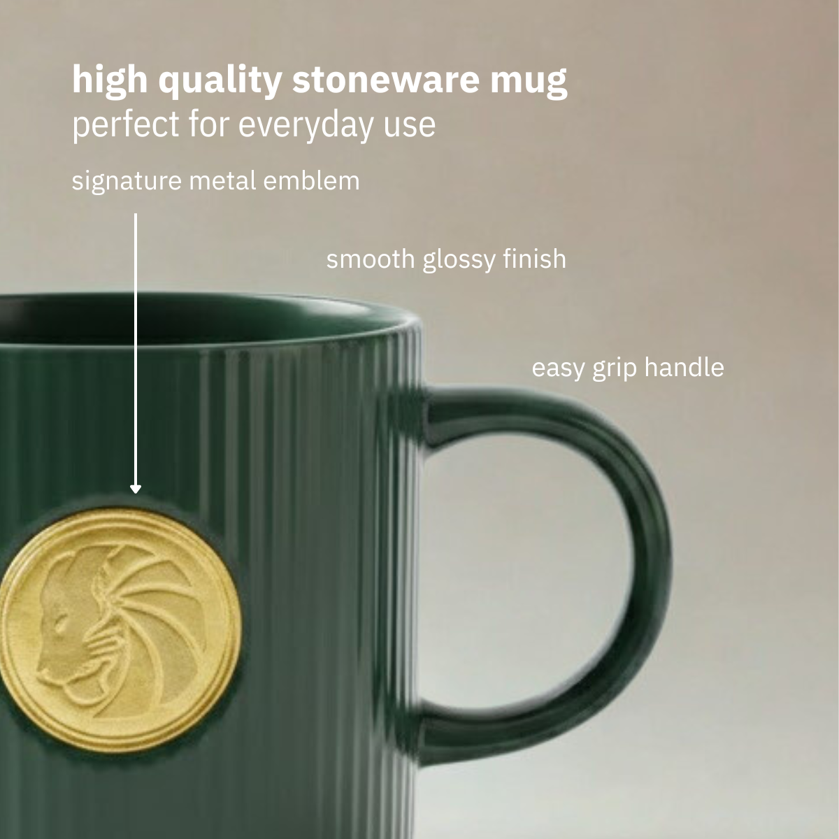 Clay Craft Coin Pebble Premium Ceramic Mug – 1 Pc, 350 ml