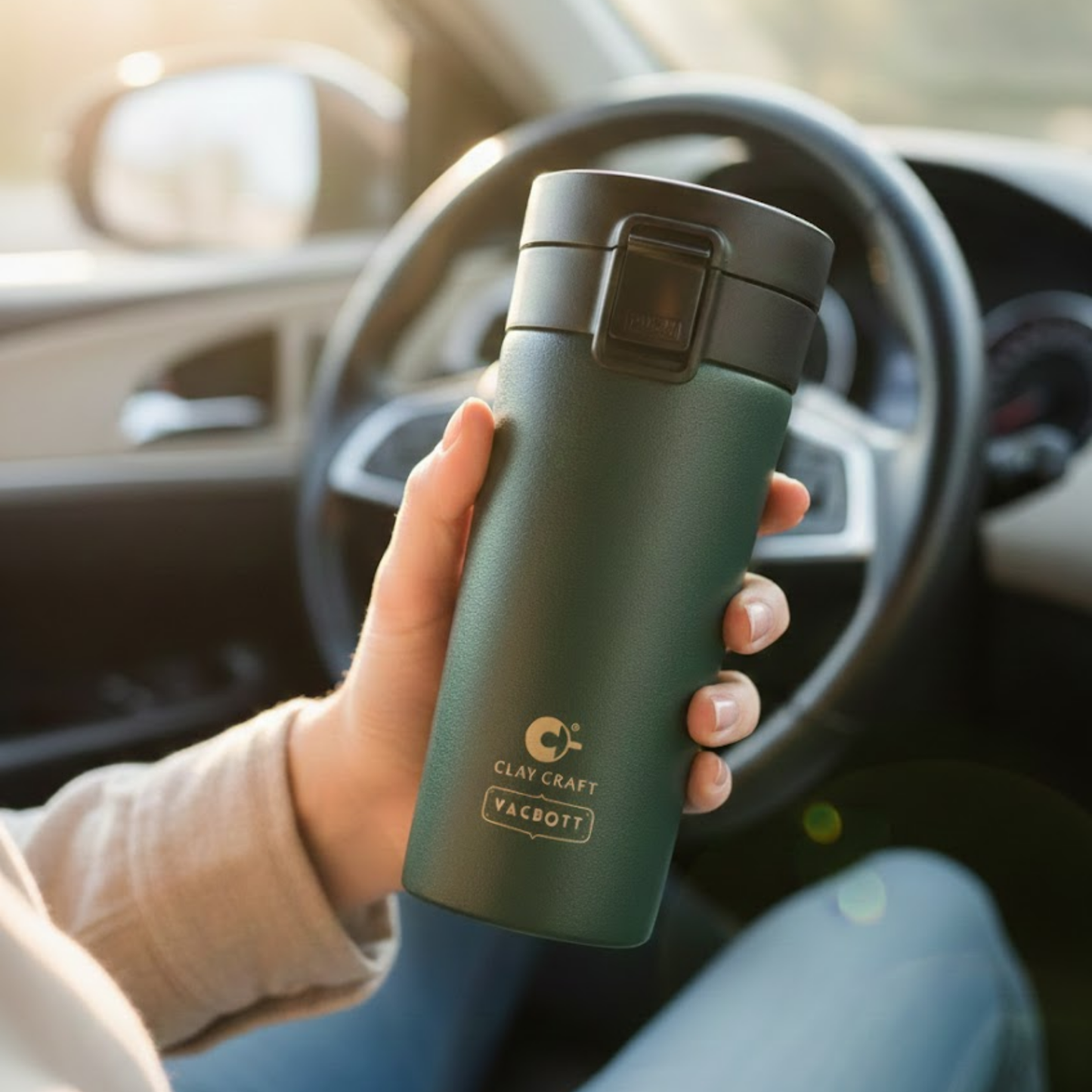 Vacbott Vacuum Insulated Caferoma Tumbler Double Walled 24 Hours Hot and Cold Mug 380 ml