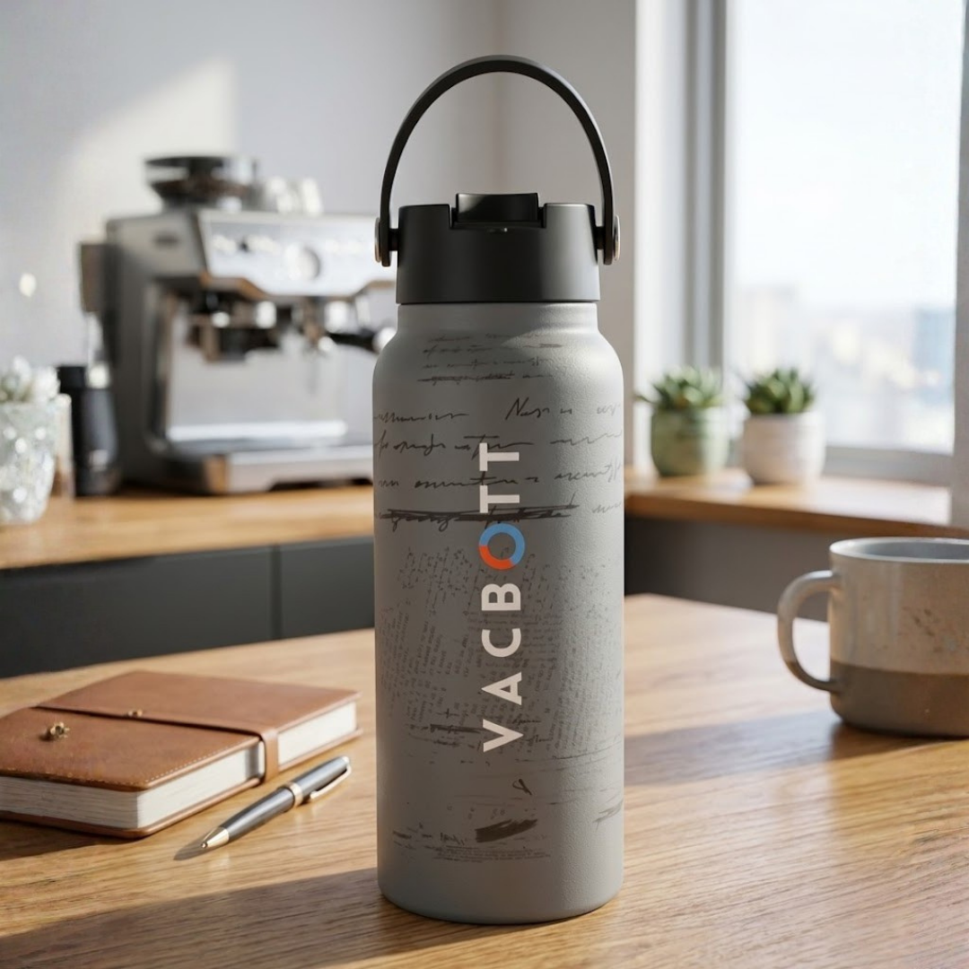 Vacbott Vacuum Bottle, Vivid Phantom Printed Double Walled 18 Hours Hot & 24 Hours Cold  Water Bottle Vacuum Insulated Hot & Cold Flask Water Bottle, 700ml