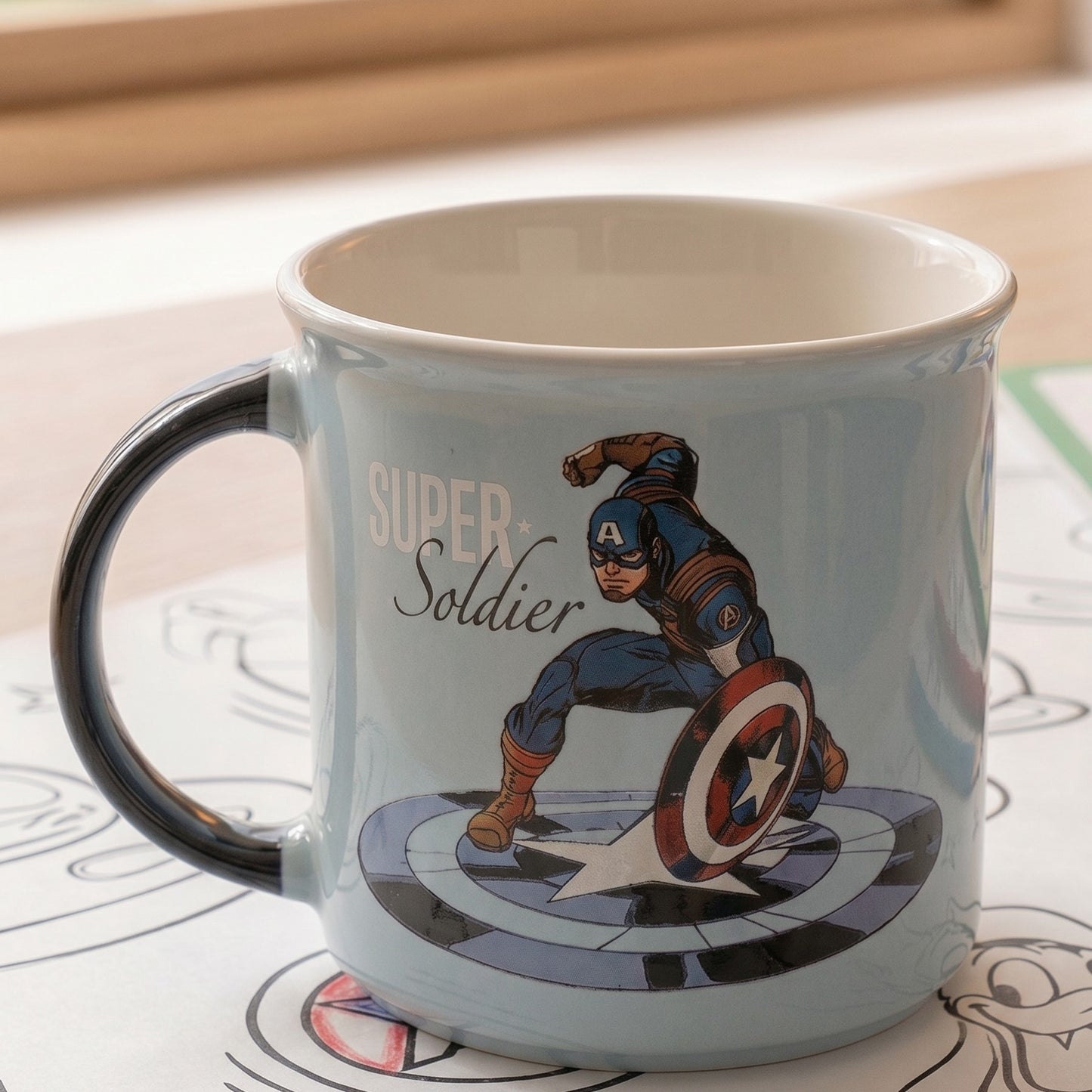 Disney Avengers Super Soldier Pebble Coffee & Milk Mug – 1 Piece, 400ml
