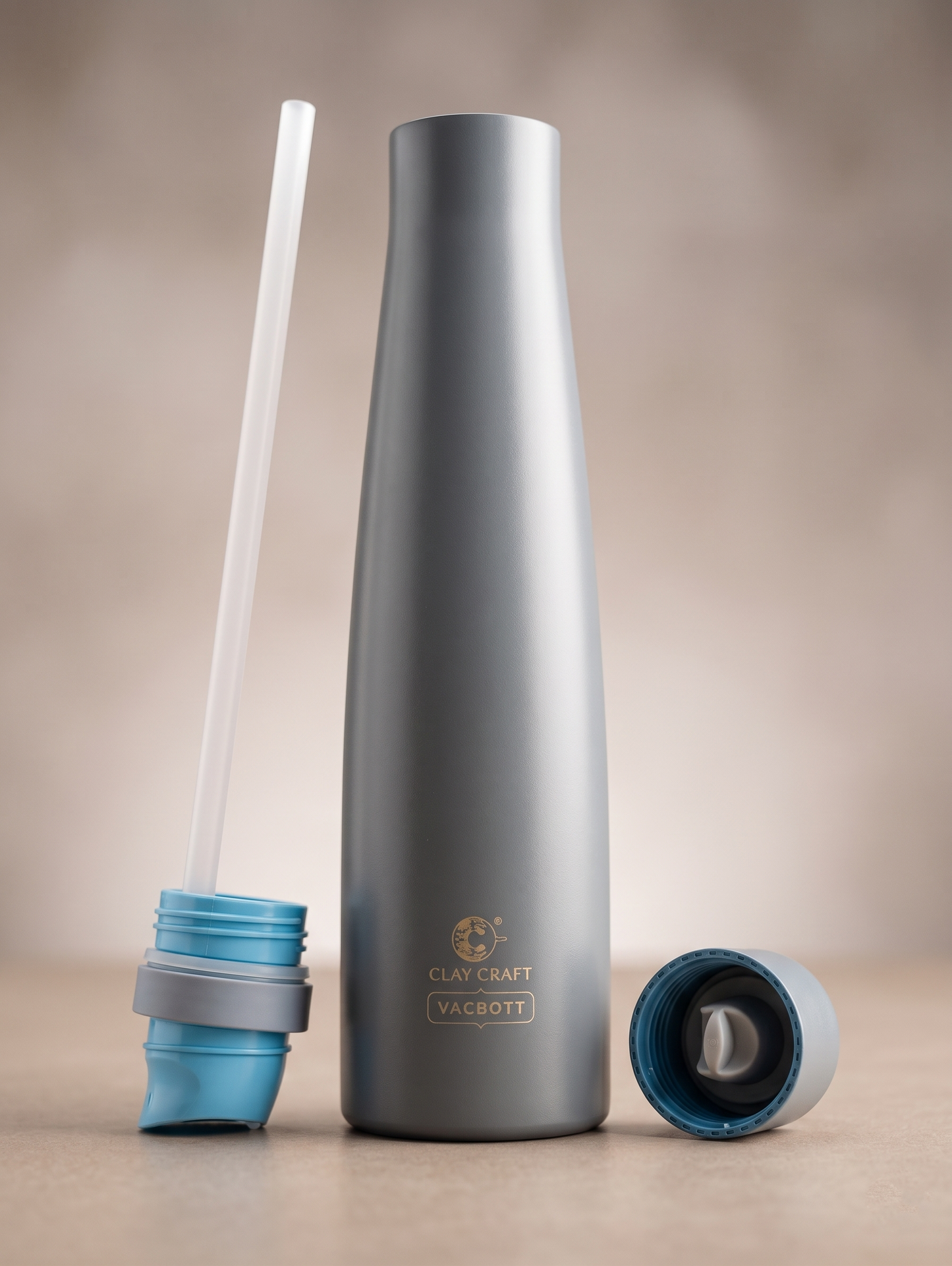 Vacbott Zylo Vacuum Insulated Double Walled Water Bottle 18 Hrs Hot & 24 Hrs Cold, BIS Certified, Stainless Steel Flask 650 ml