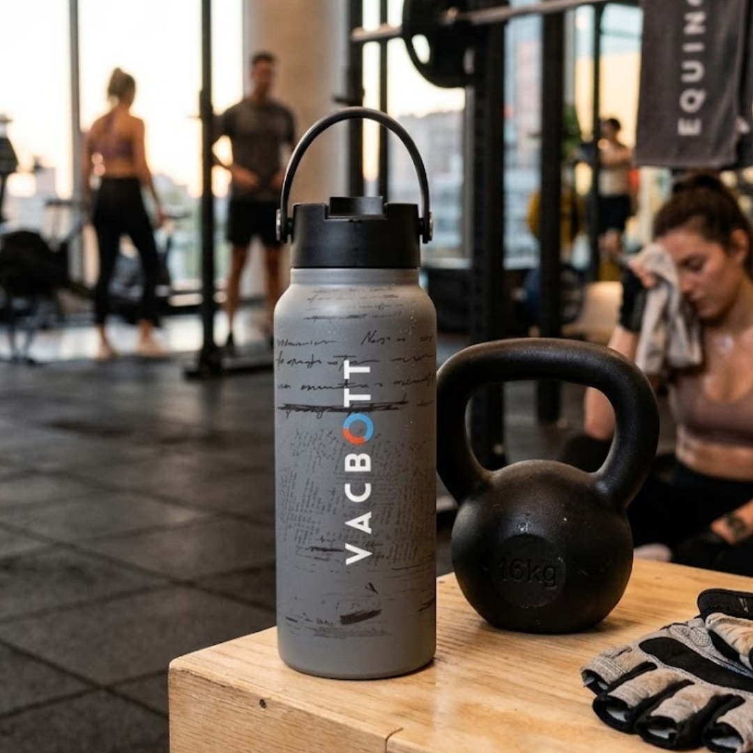 Vacbott Vacuum Bottle, Vivid Phantom Printed Double Walled 18 Hours Hot & 24 Hours Cold  Water Bottle Vacuum Insulated Hot & Cold Flask Water Bottle, 700ml