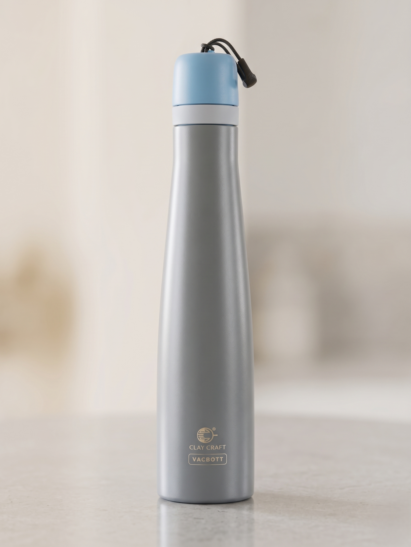 Vacbott Zylo Vacuum Insulated Double Walled Water Bottle 18 Hrs Hot & 24 Hrs Cold, BIS Certified, Stainless Steel Flask 650 ml
