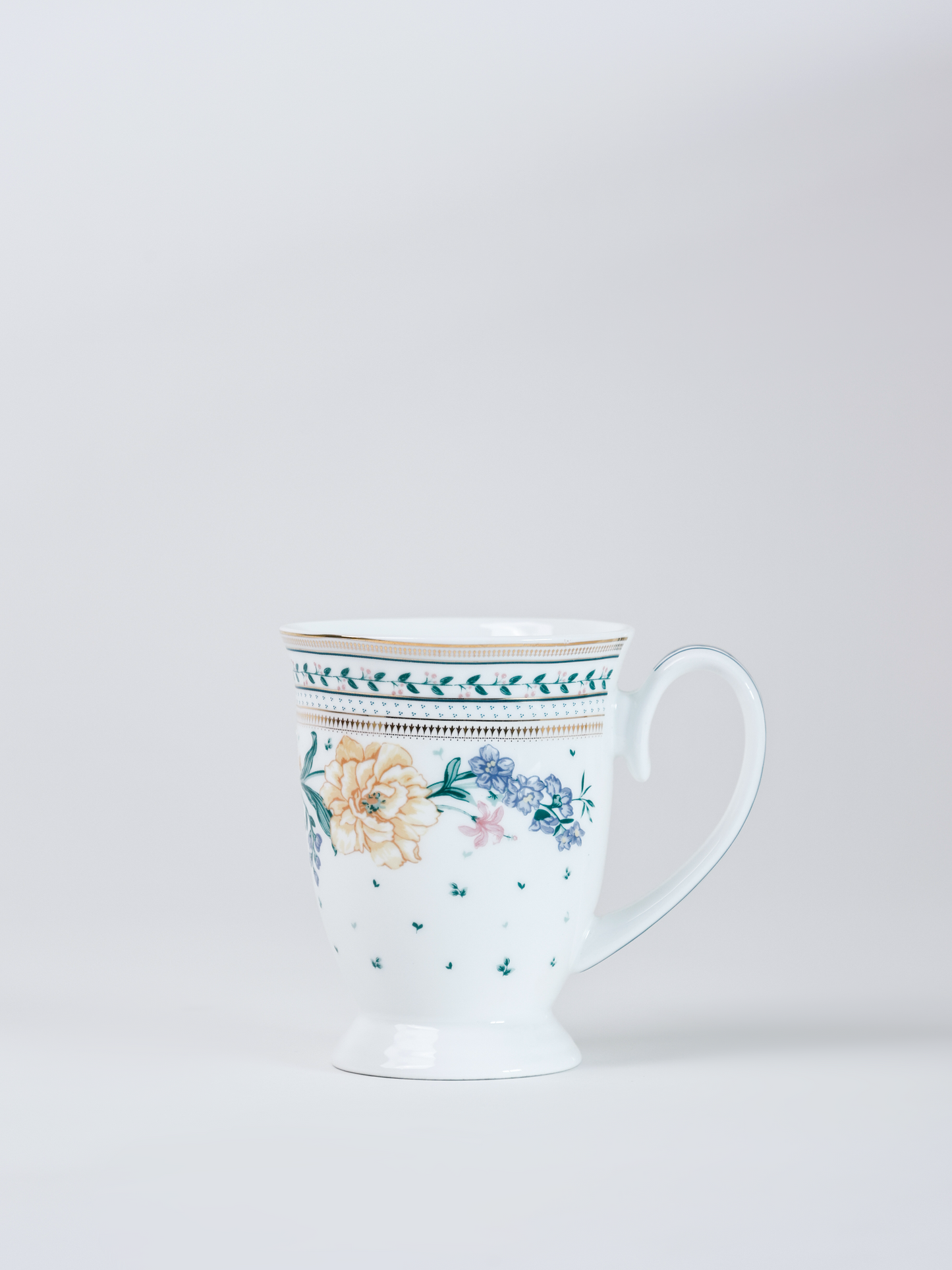 Magique by The Wishing Chair x Clay Craft,  Emerald Ribbon Alley Milk/ Coffee Mug, 1 Piece, 300 ml (T03)