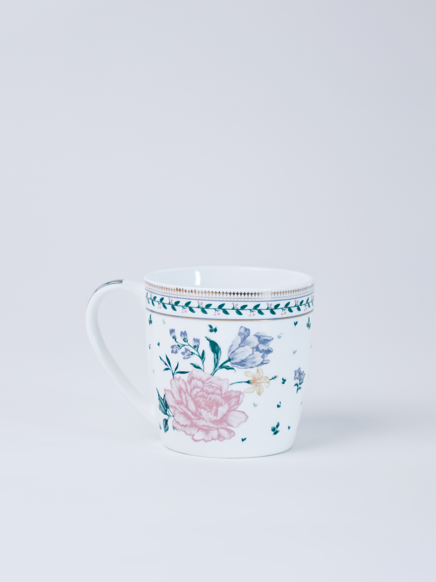 Magique by The Wishing Chair x Clay Craft, Emerald Ribbon Alton Coffee Mug Set of 6, 220 ml (T03)