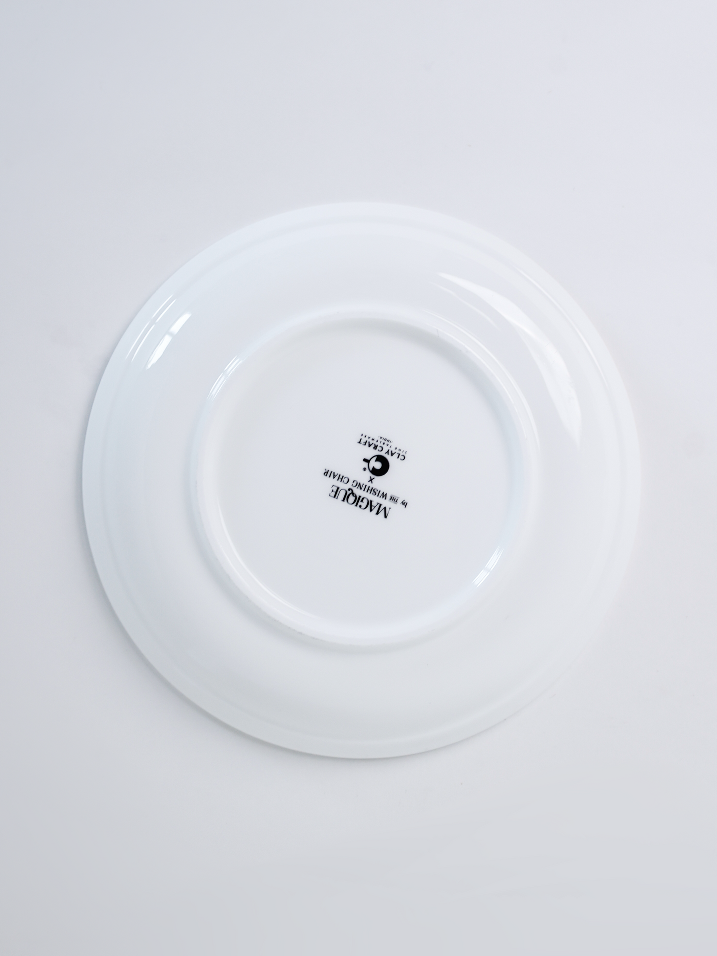 Magique by The Wishing Chair x Clay Craft, Emerald Ribbon Urmi Plates 5.5",  Set of 4 (T03)
