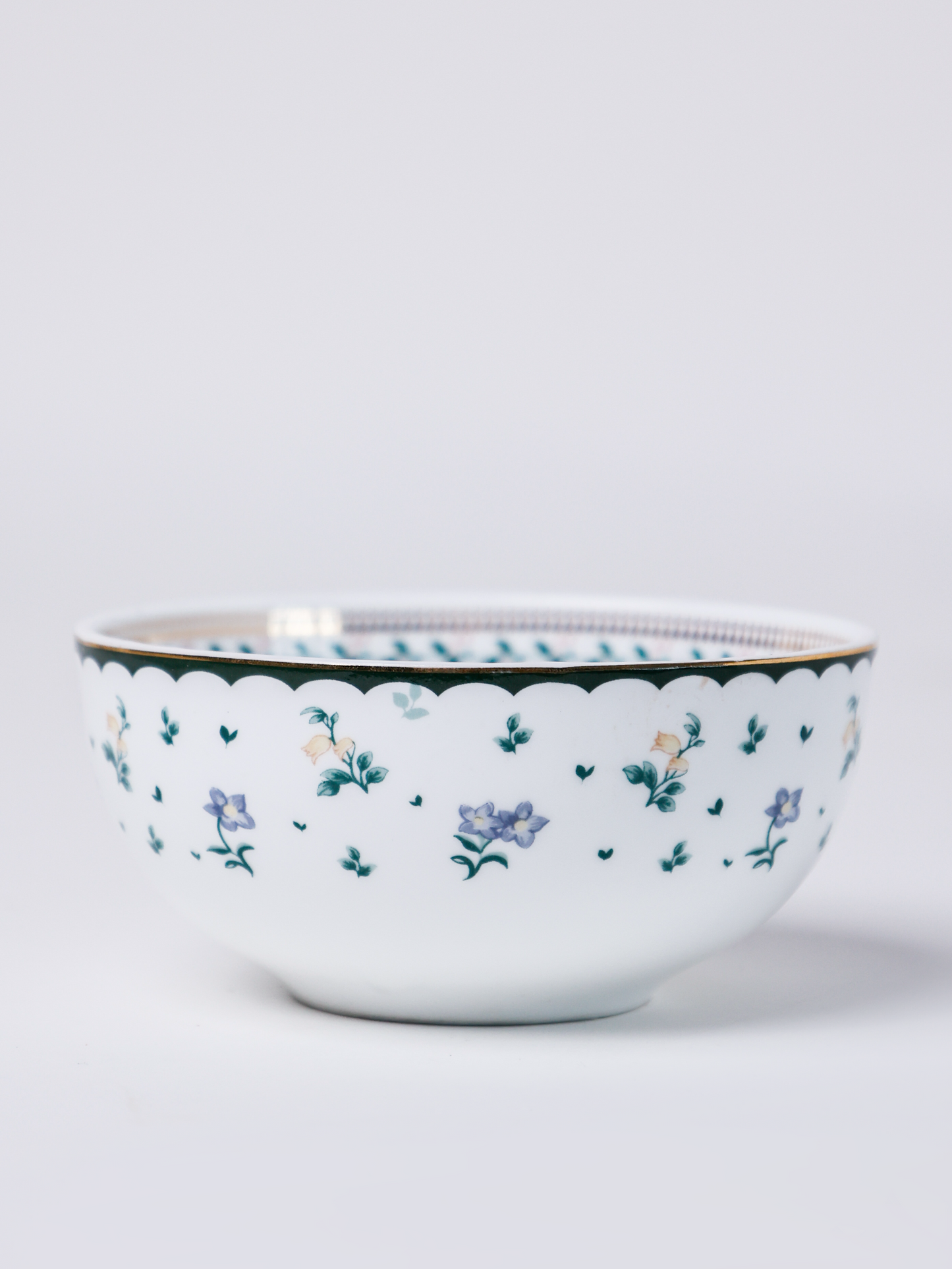 Magique by The Wishing Chair x Clay Craft,  Emerald Ribbon Urmi Dinner Set of 20, For Family of 6 (T03)
