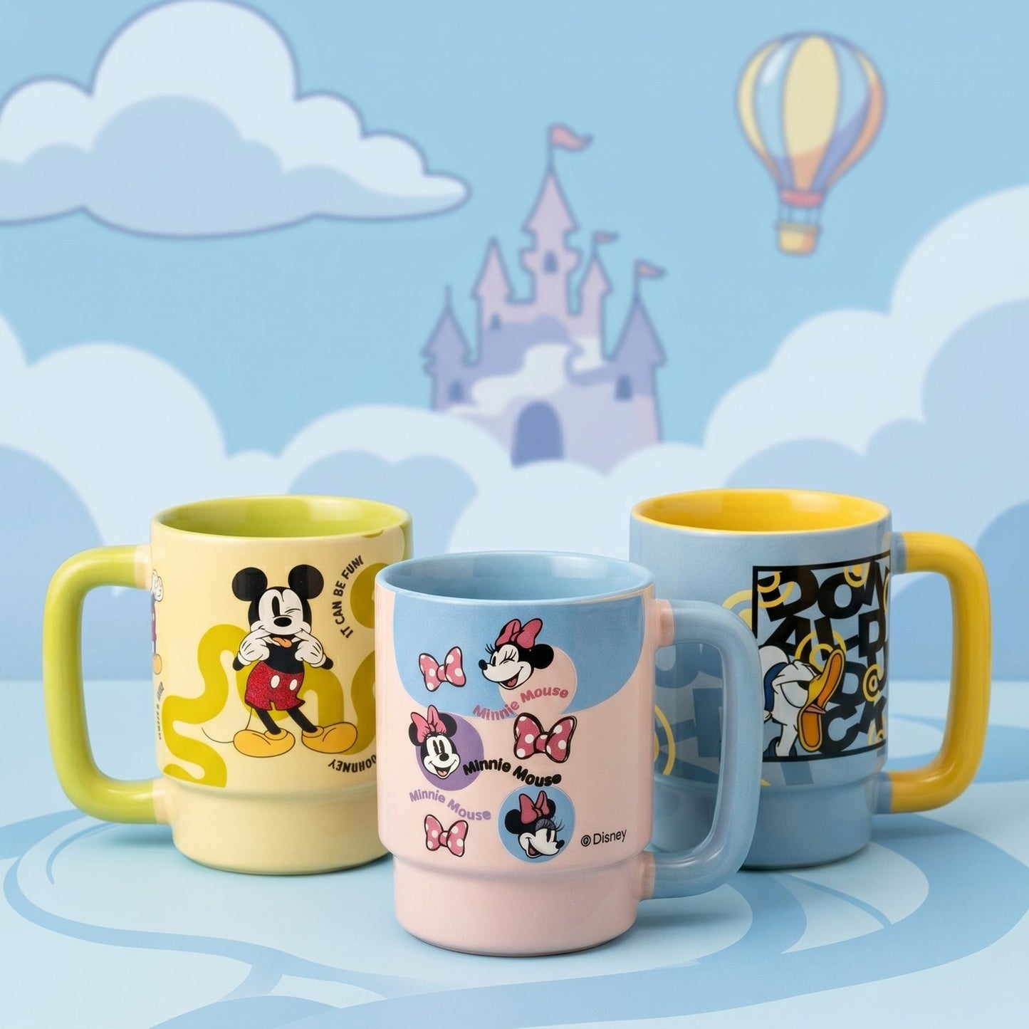Disney Donald Duck Double-Sided Cartoon Print Pebble Coffee & Milk Mug – 1 Piece, 500ml