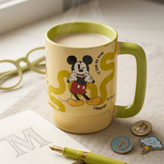 Disney Mickey Mouse Double-Sided Cartoon Print Presco Pebble Coffee & Milk Mug 1 Piece