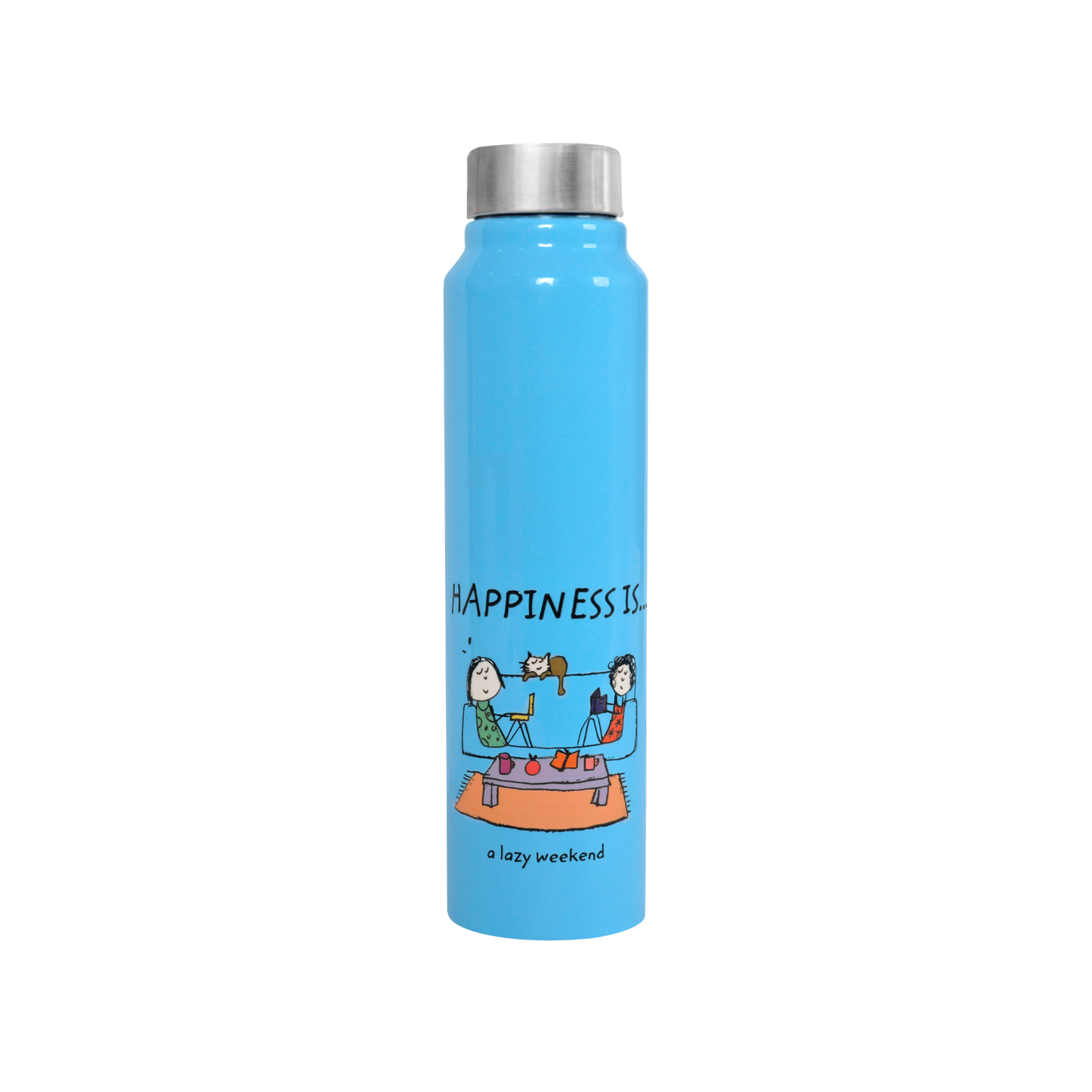 Vacbott Happiness is... Single Walled Non Insulated Water Bottle