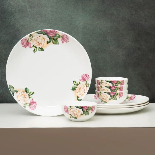 Ceramic Eco5 Dinner Set (Set of 8), for Family of 4, Dinner Set Ceramic
