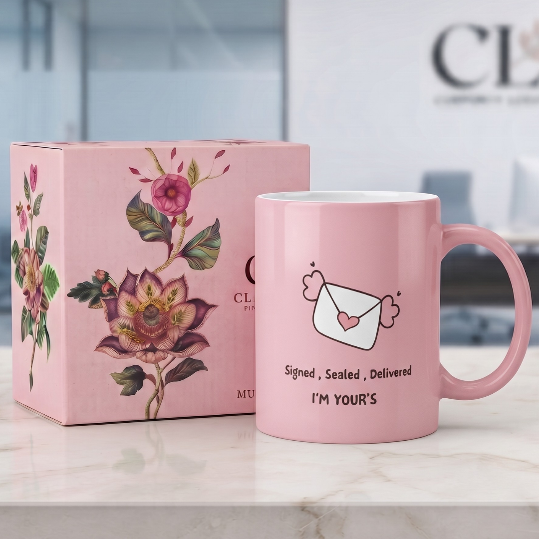 Swiss Pebble Ceramic Coffee & Milk Mug with Printed Quotes, 280ml