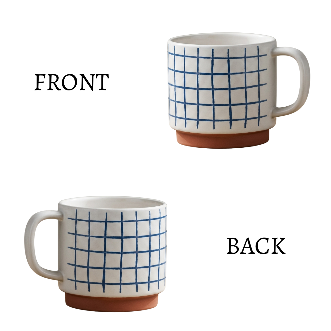 Clay Craft Tango Pebble Ceramic Printed Coffee & Milk Mug, 390 ml